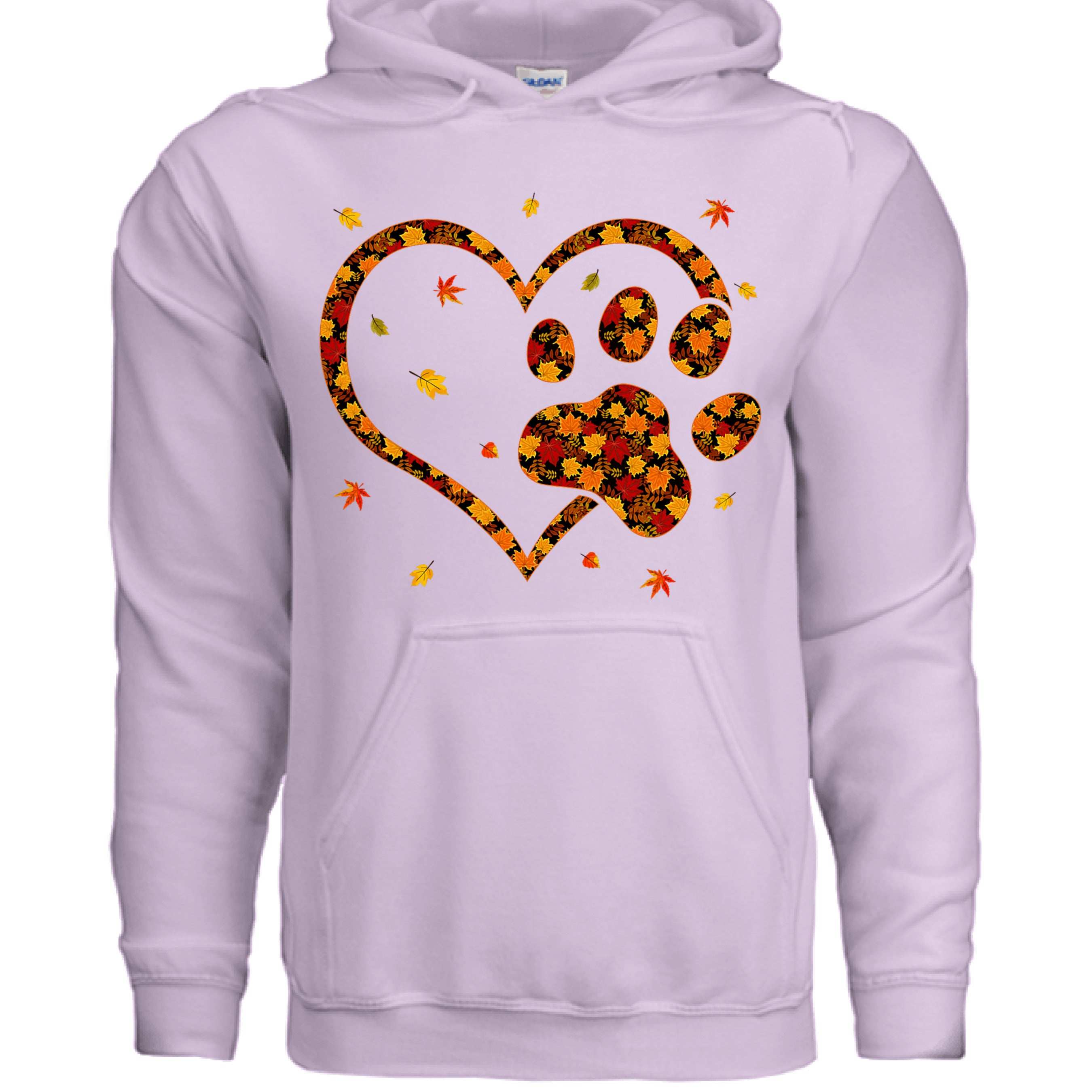 Heart & Paw Fall Hoodie - Autumn Dog Lover Sweatshirt