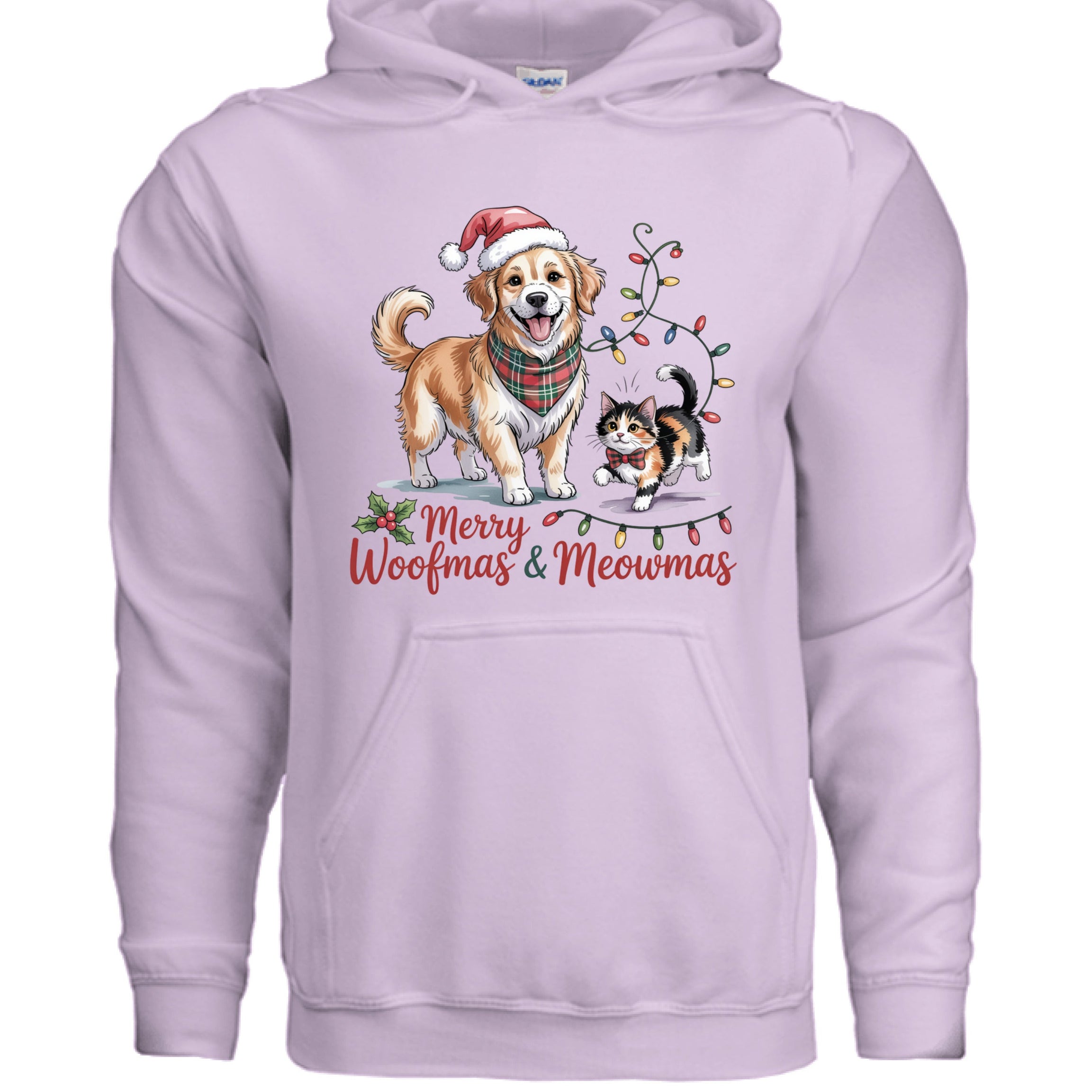 Merry Woofmas & Meowmas Christmas Hoodie - Cat & Dog Sweatshirt
