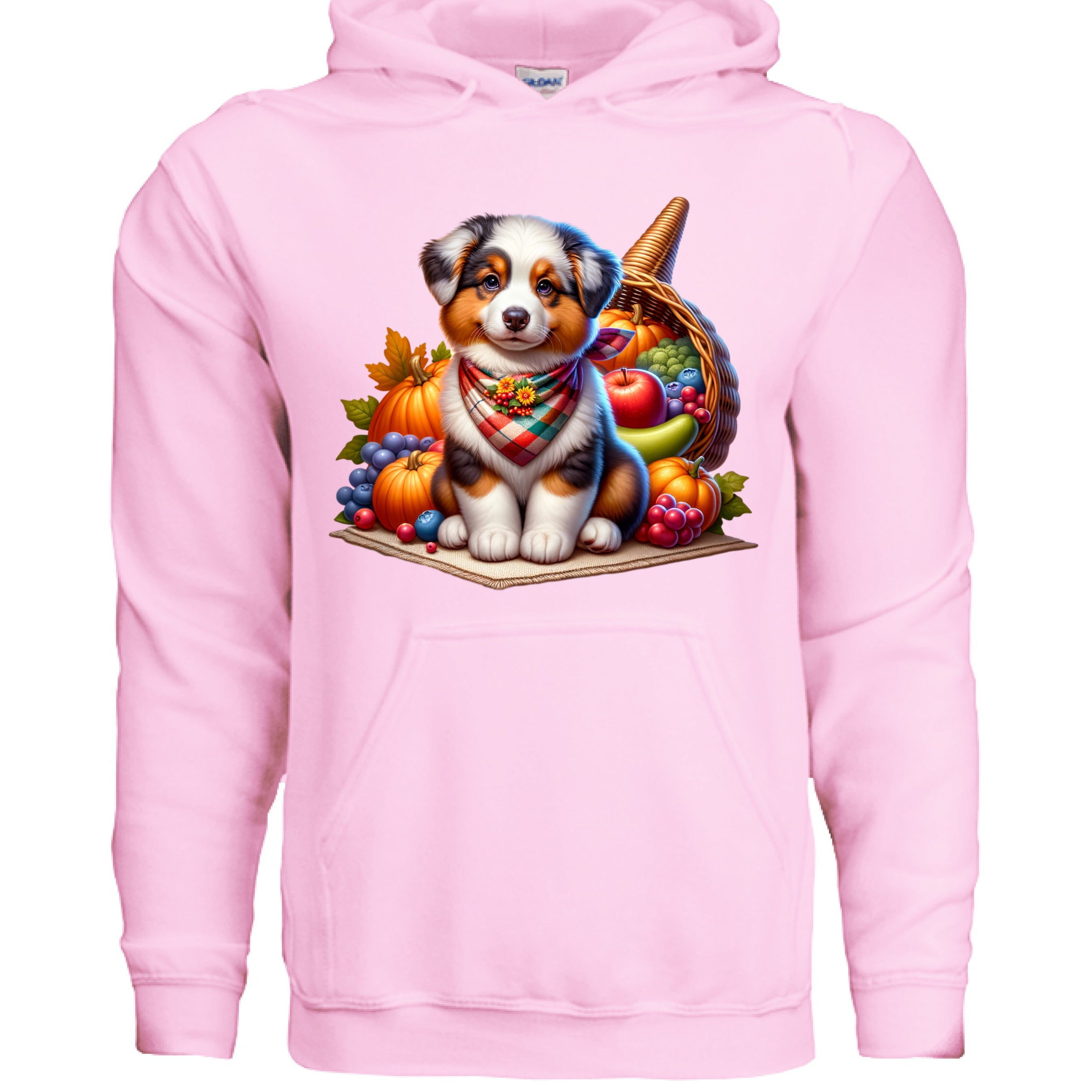 Collie Thanksgiving Hoodie - Puppy Turkey Hat Sweatshirt