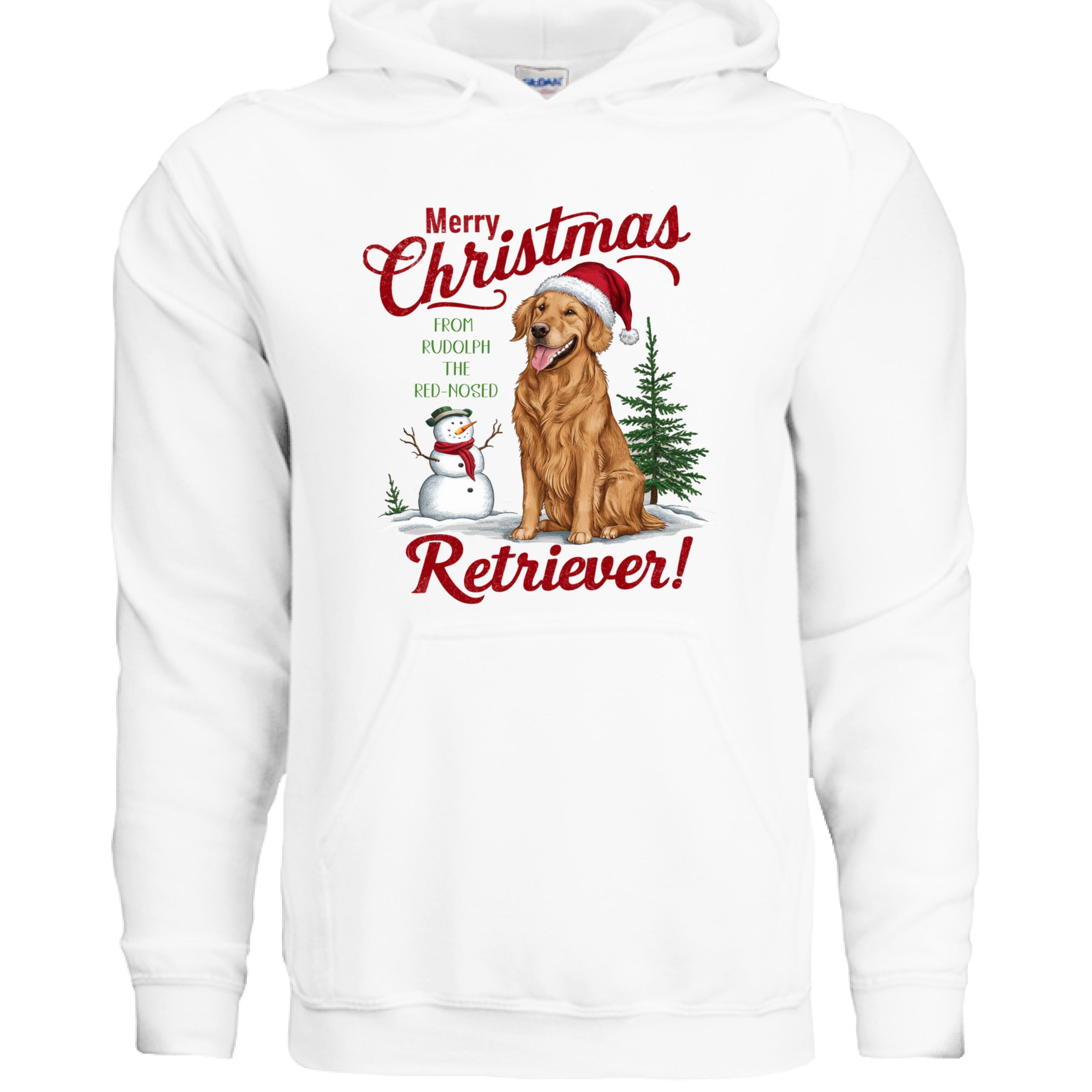 Red Nose Retriever Hoodie - Merry Christmas Sweatshirt