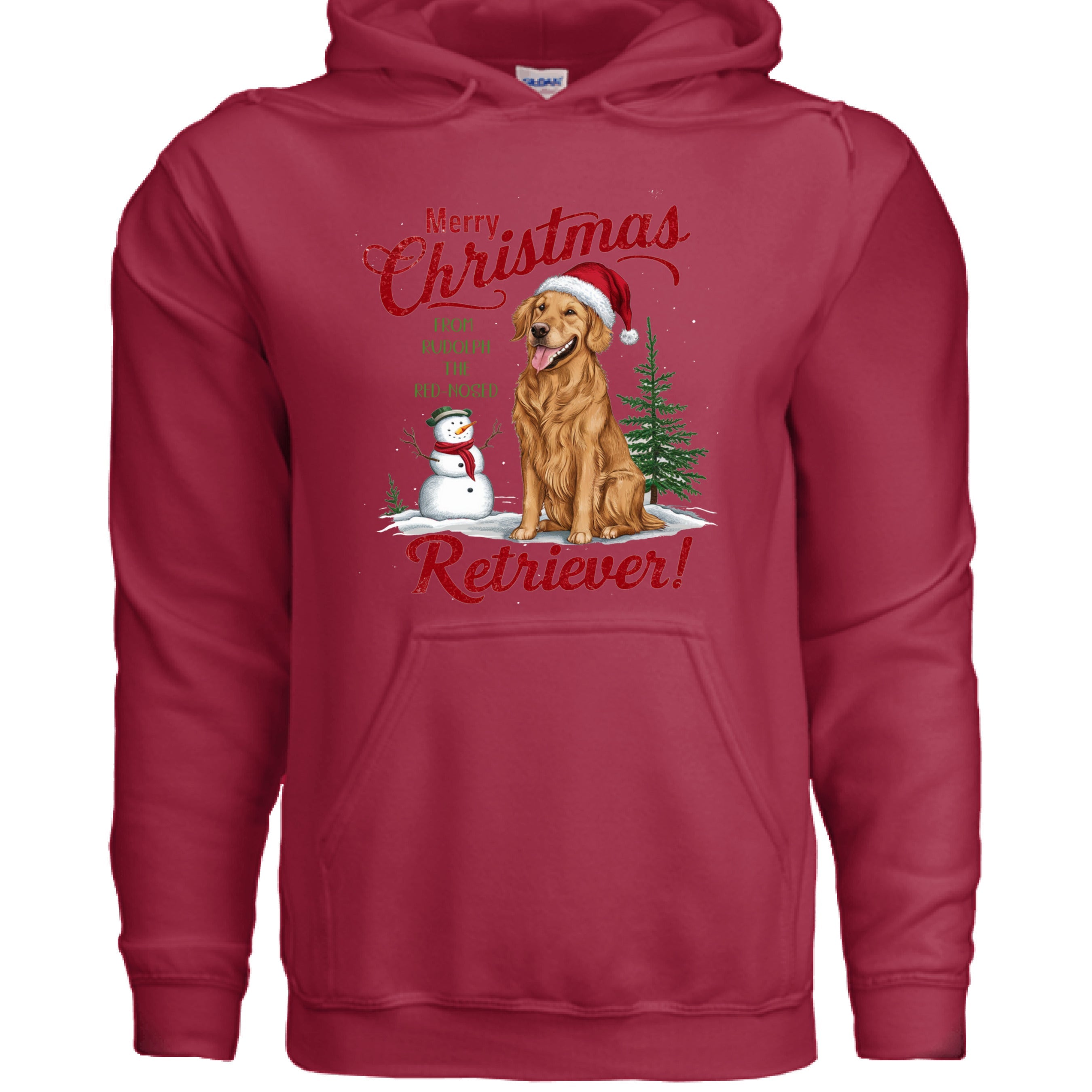 Red Nose Retriever Hoodie - Merry Christmas Sweatshirt