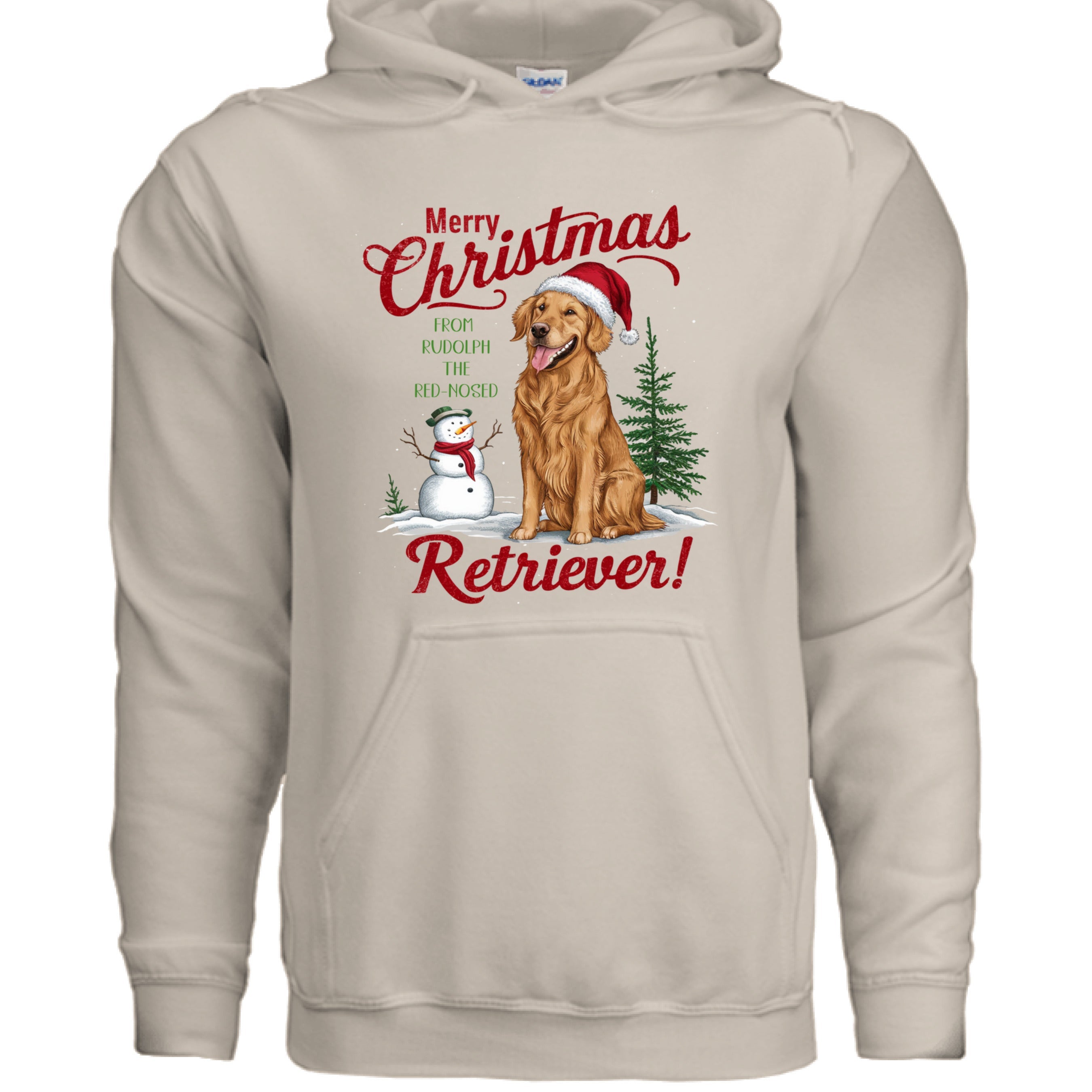 Red Nose Retriever Hoodie - Merry Christmas Sweatshirt