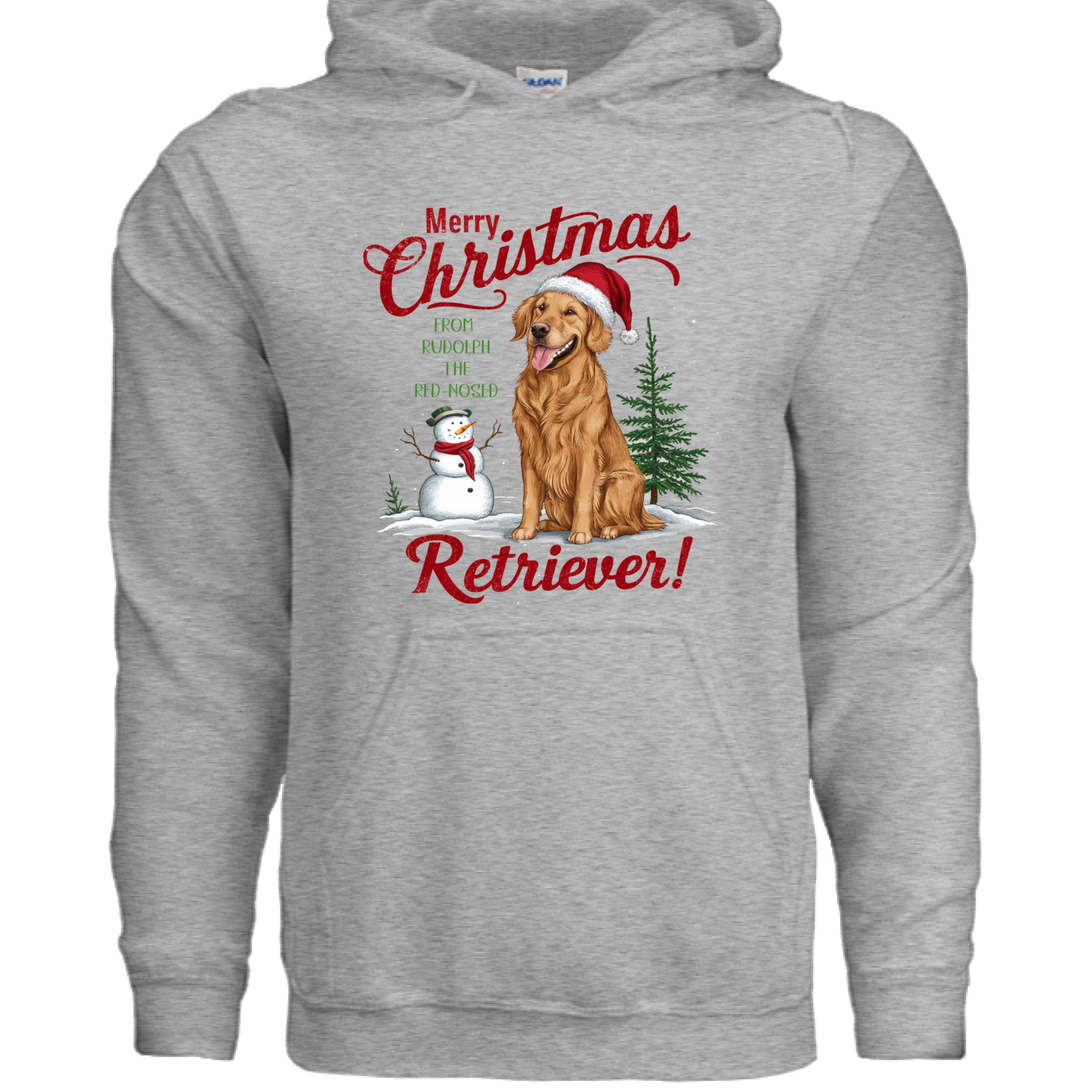 Red Nose Retriever Hoodie - Merry Christmas Sweatshirt