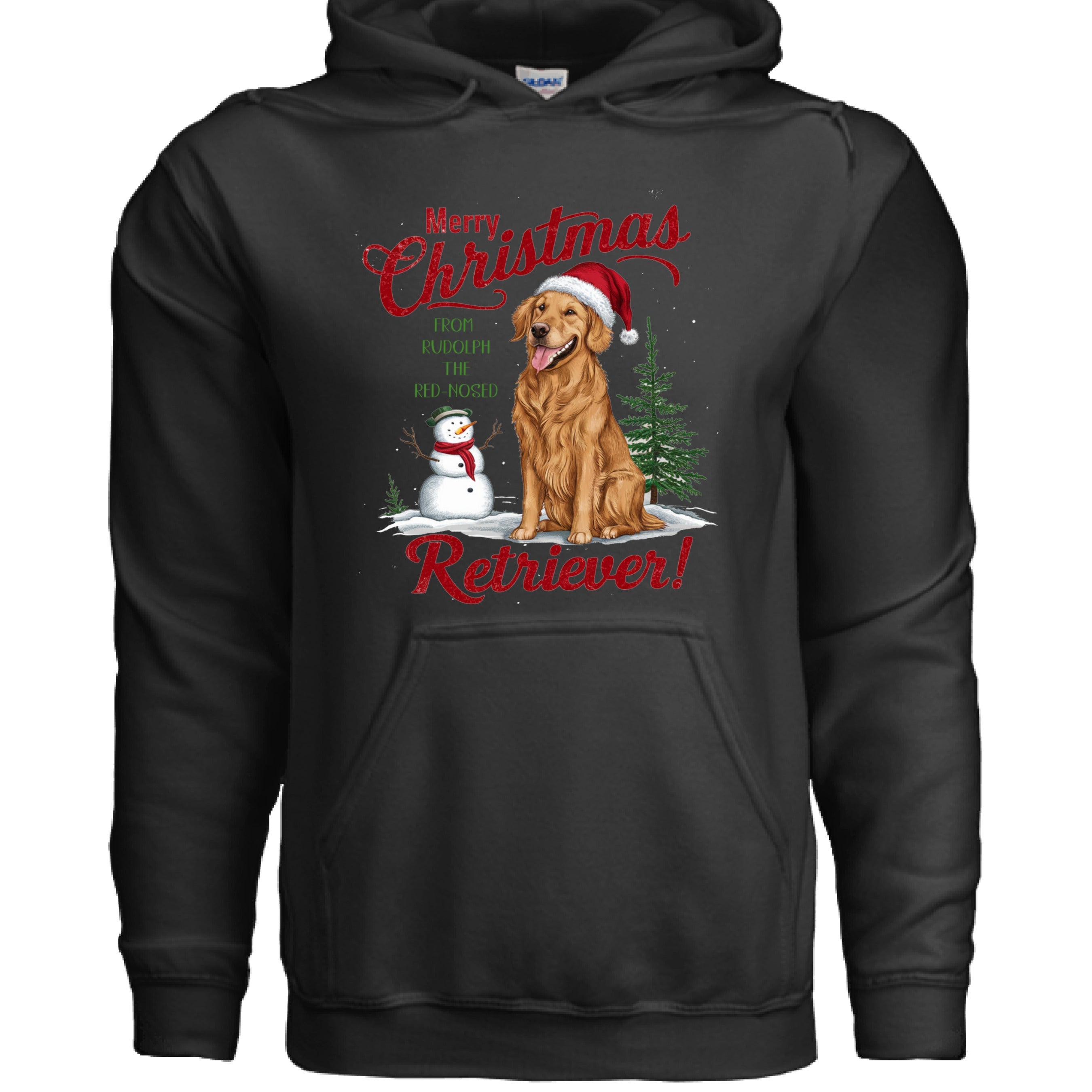 Red Nose Retriever Hoodie - Merry Christmas Sweatshirt