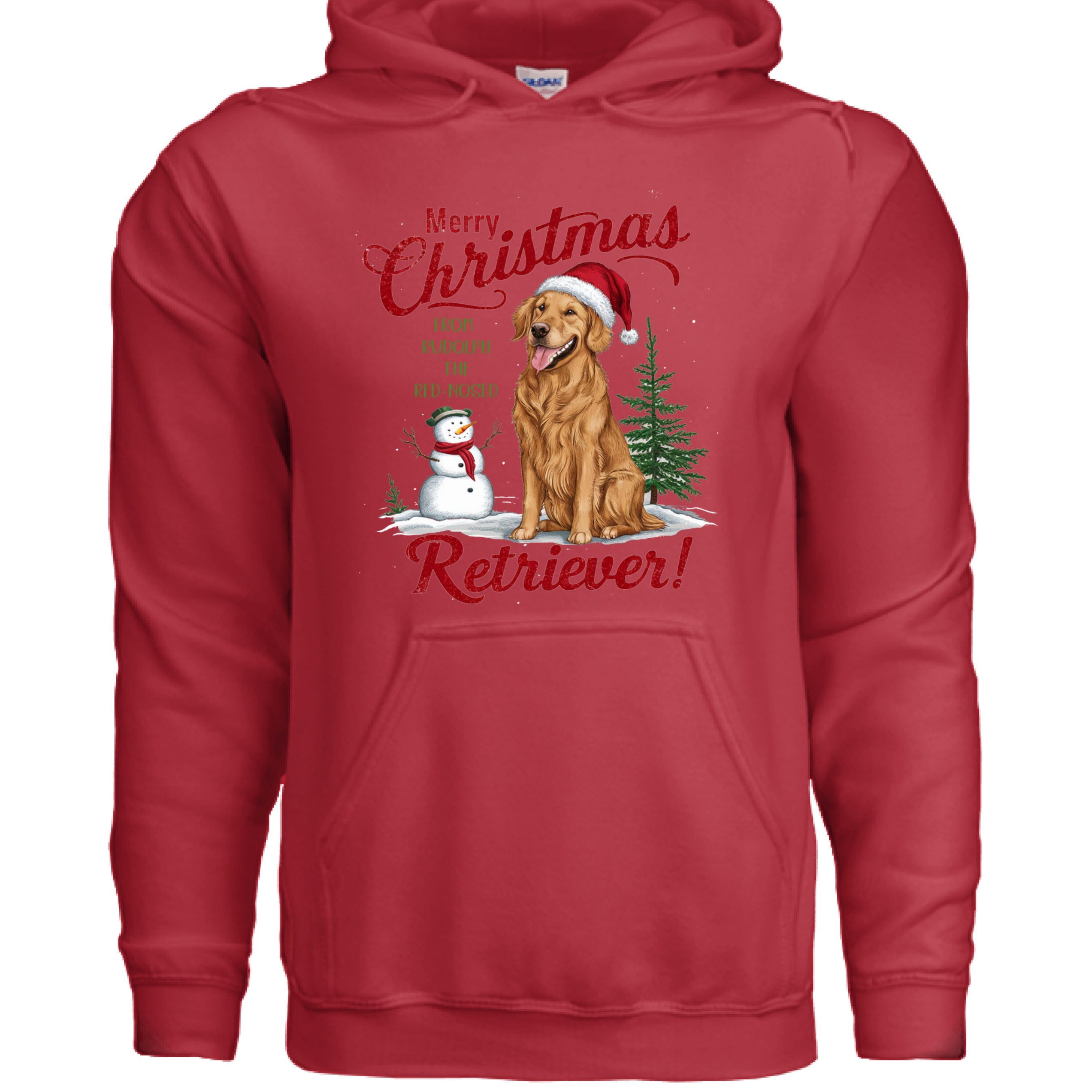 Red Nose Retriever Hoodie - Merry Christmas Sweatshirt