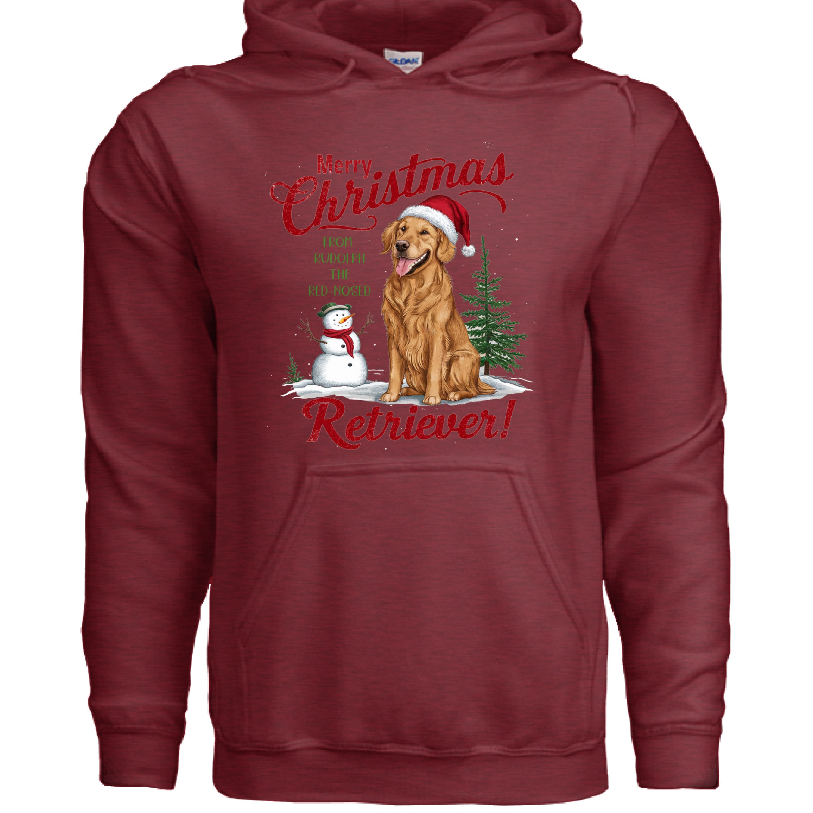 Red Nose Retriever Hoodie - Merry Christmas Sweatshirt