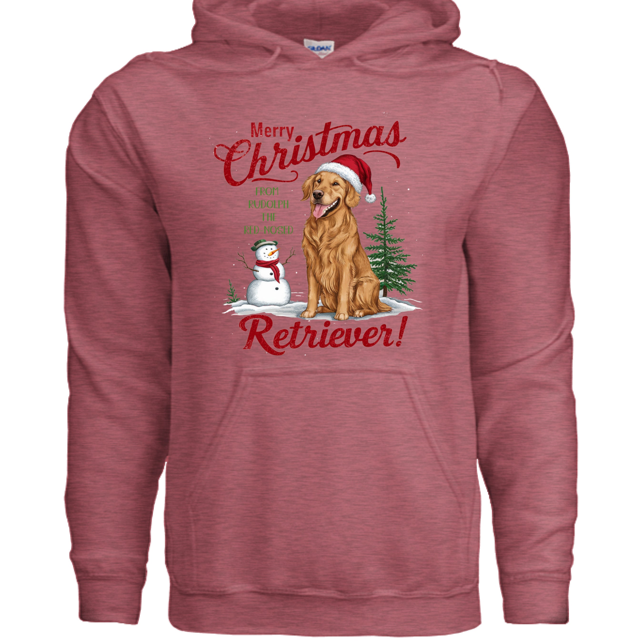 Red Nose Retriever Hoodie - Merry Christmas Sweatshirt