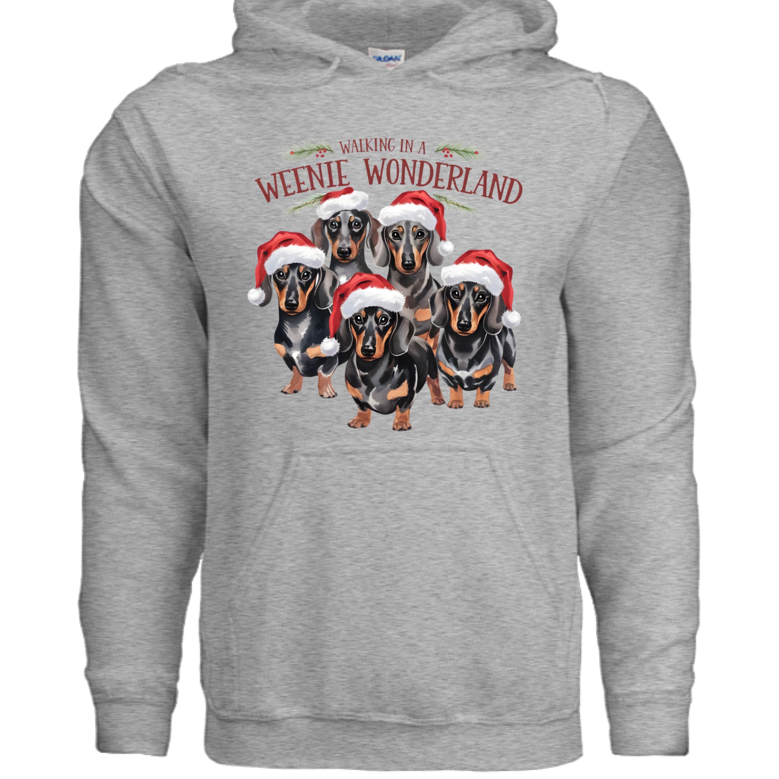 Weenie Wonderland Hoodie - Dachshund Lover Sweatshirt