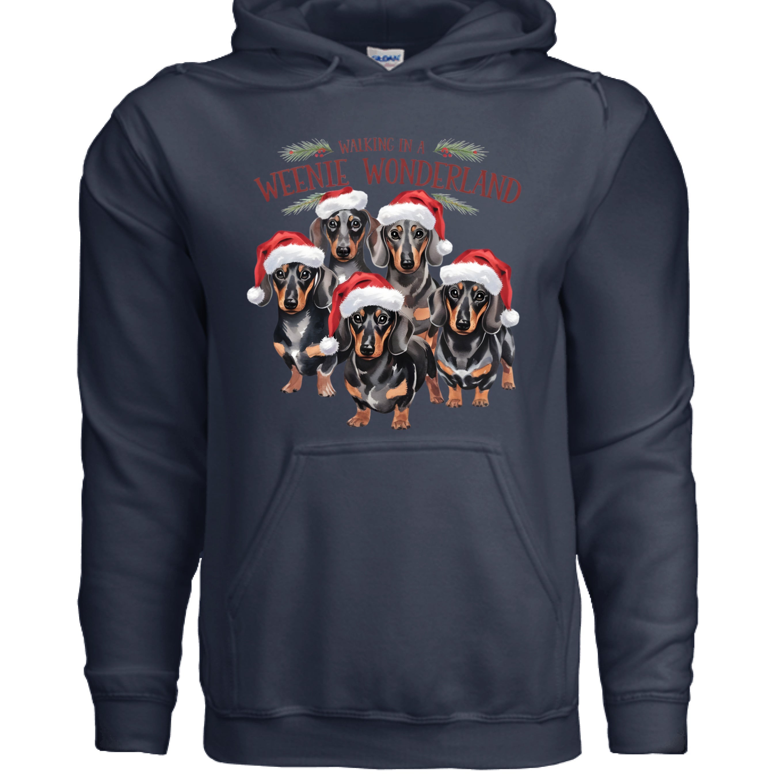 Weenie Wonderland Hoodie - Dachshund Lover Sweatshirt