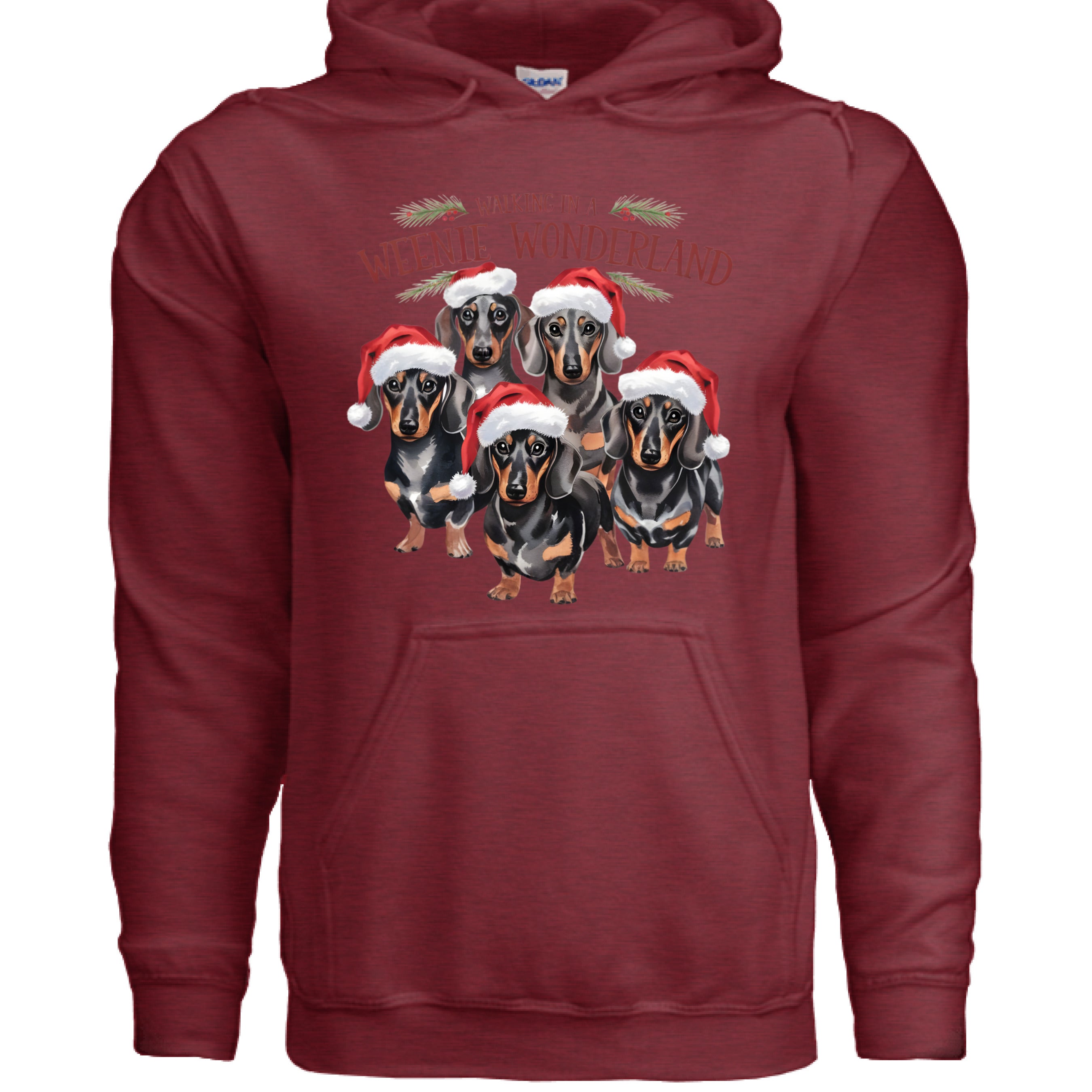 Weenie Wonderland Hoodie - Dachshund Lover Sweatshirt