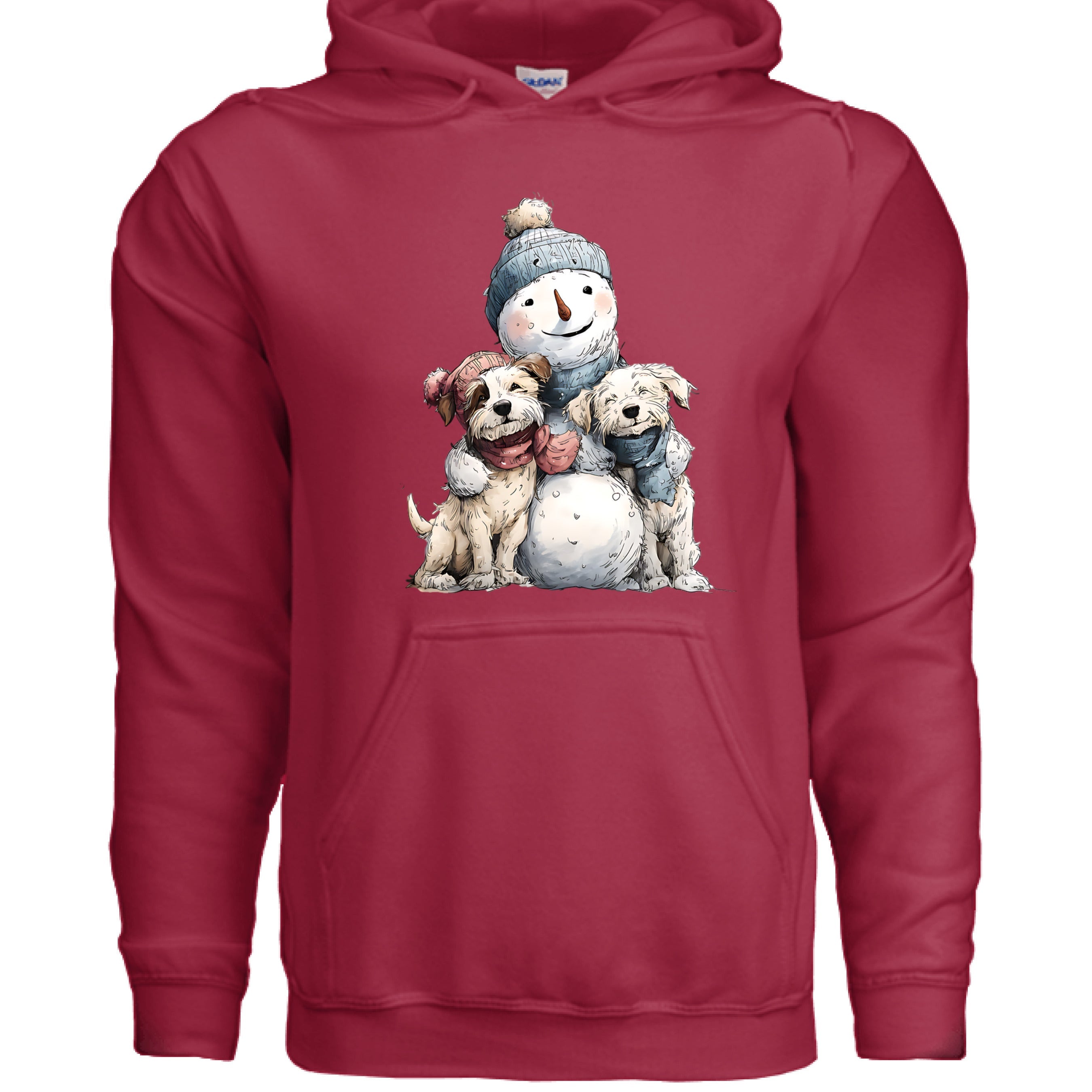 Snowman Hugs Hoodie - Cozy Winter Pet Lover Sweatshirt
