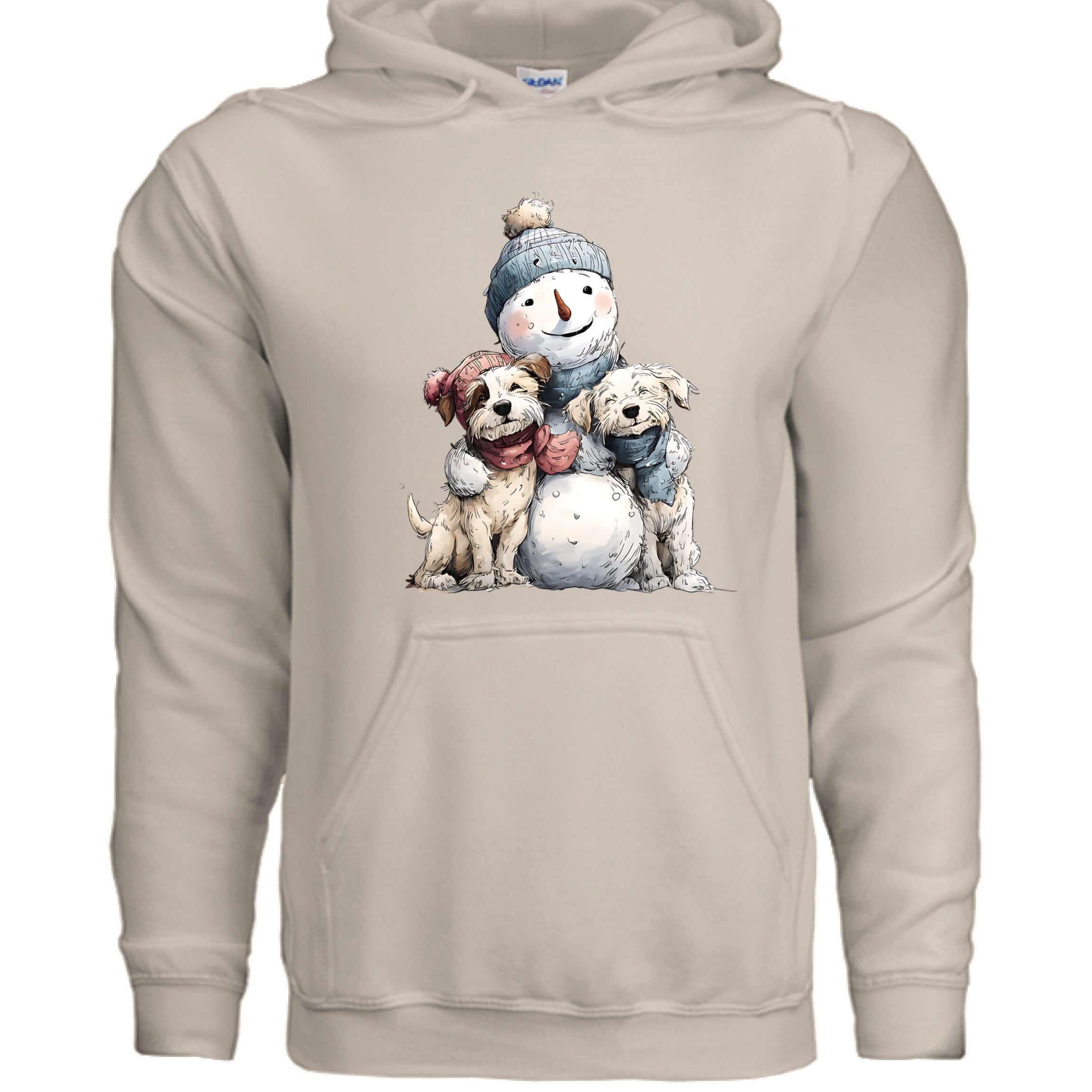 Snowman Hugs Hoodie - Cozy Winter Pet Lover Sweatshirt