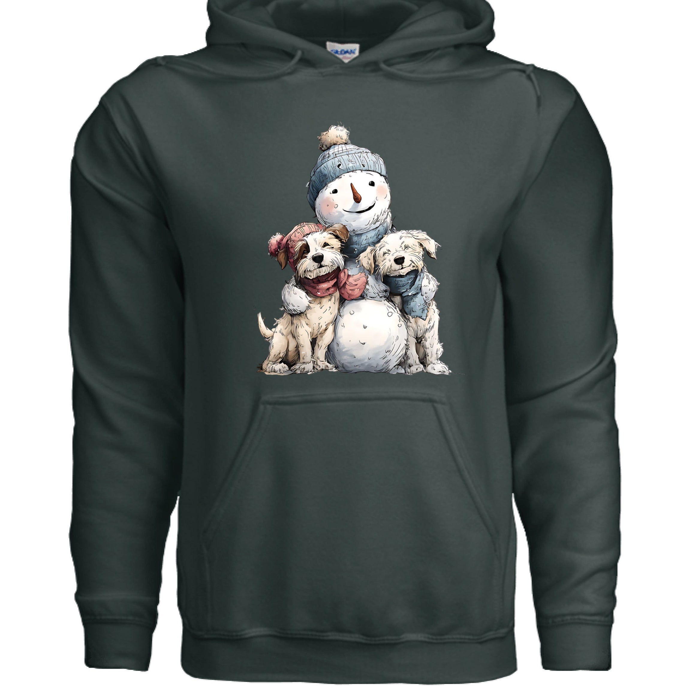 Snowman Hugs Hoodie - Cozy Winter Pet Lover Sweatshirt