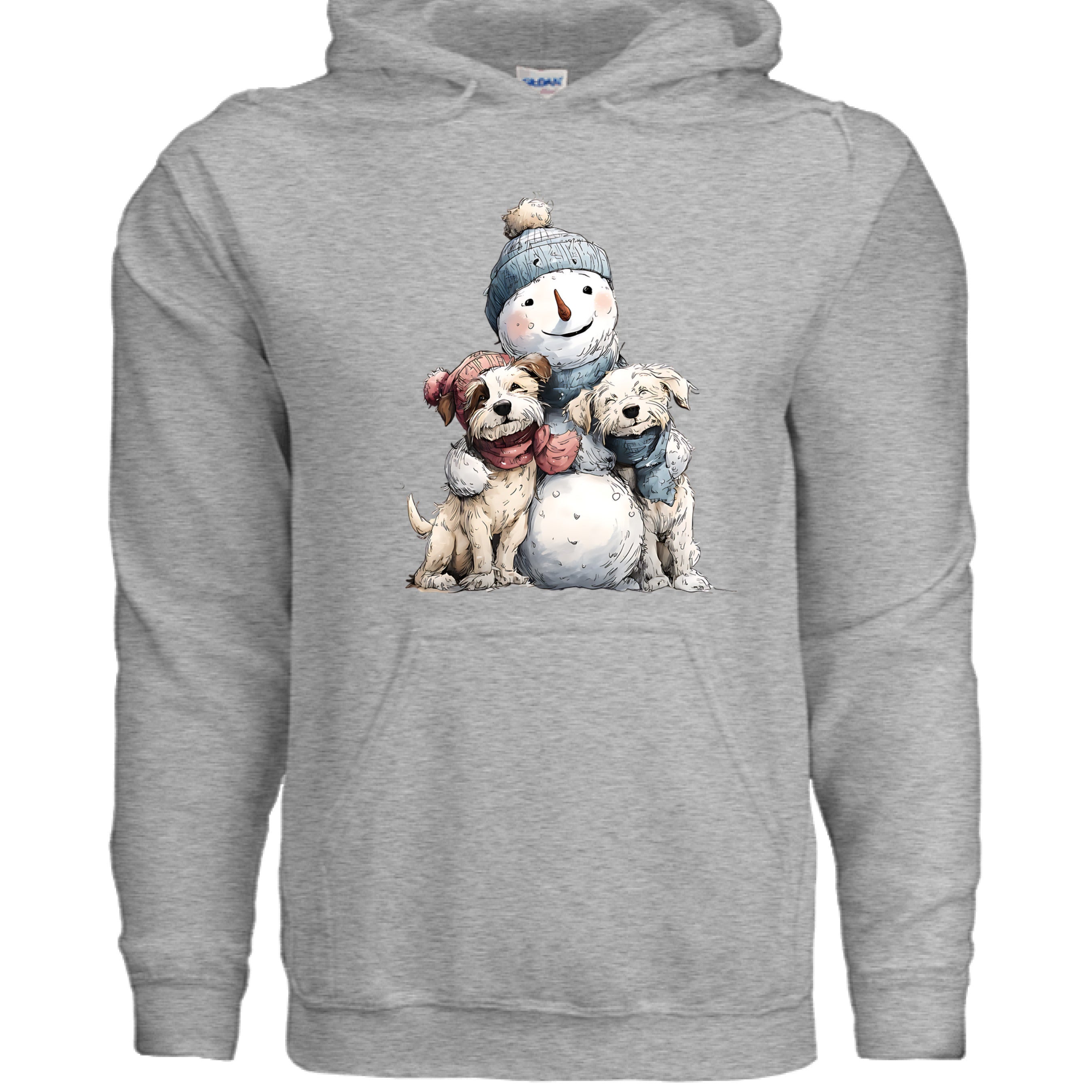 Snowman Hugs Hoodie - Cozy Winter Pet Lover Sweatshirt