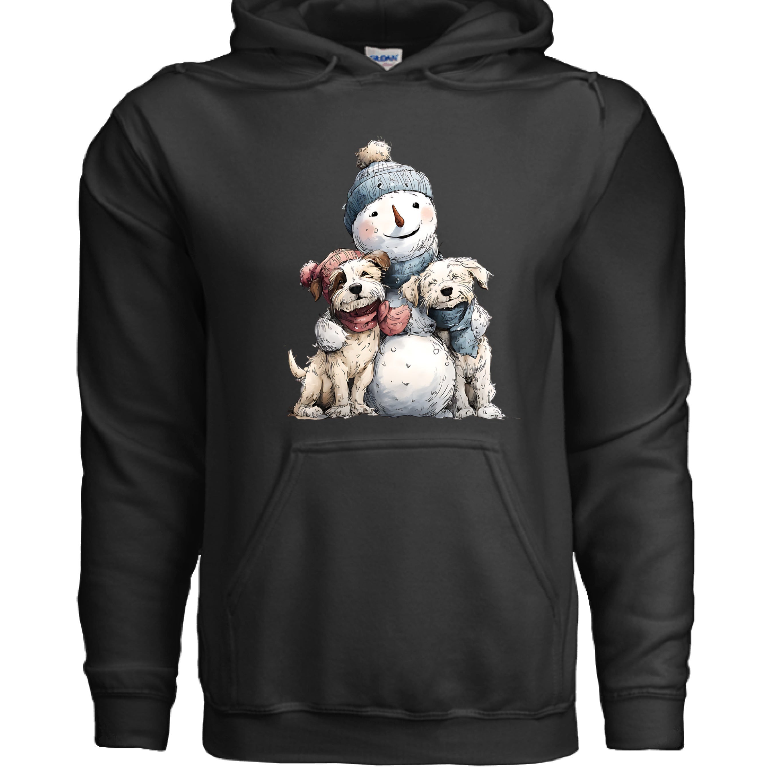 Snowman Hugs Hoodie - Cozy Winter Pet Lover Sweatshirt