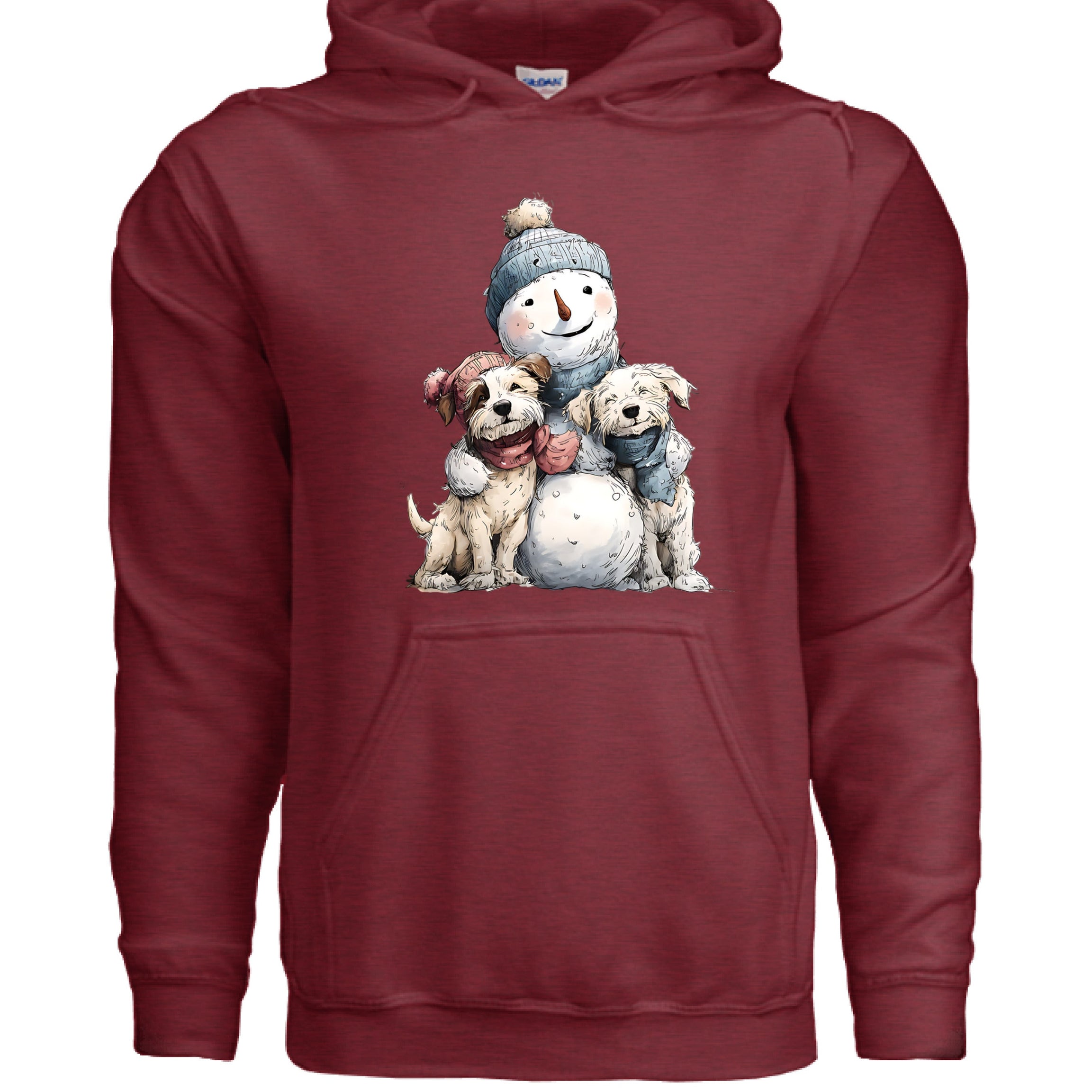 Snowman Hugs Hoodie - Cozy Winter Pet Lover Sweatshirt