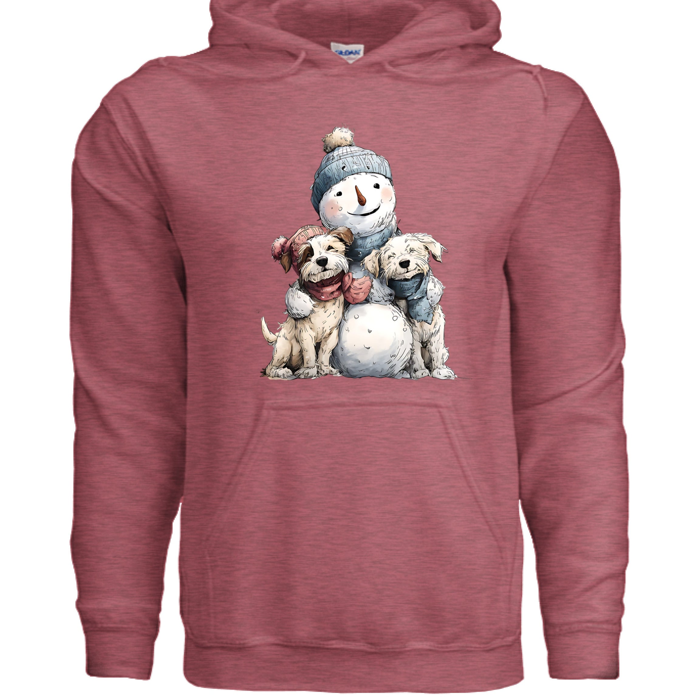 Snowman Hugs Hoodie - Cozy Winter Pet Lover Sweatshirt