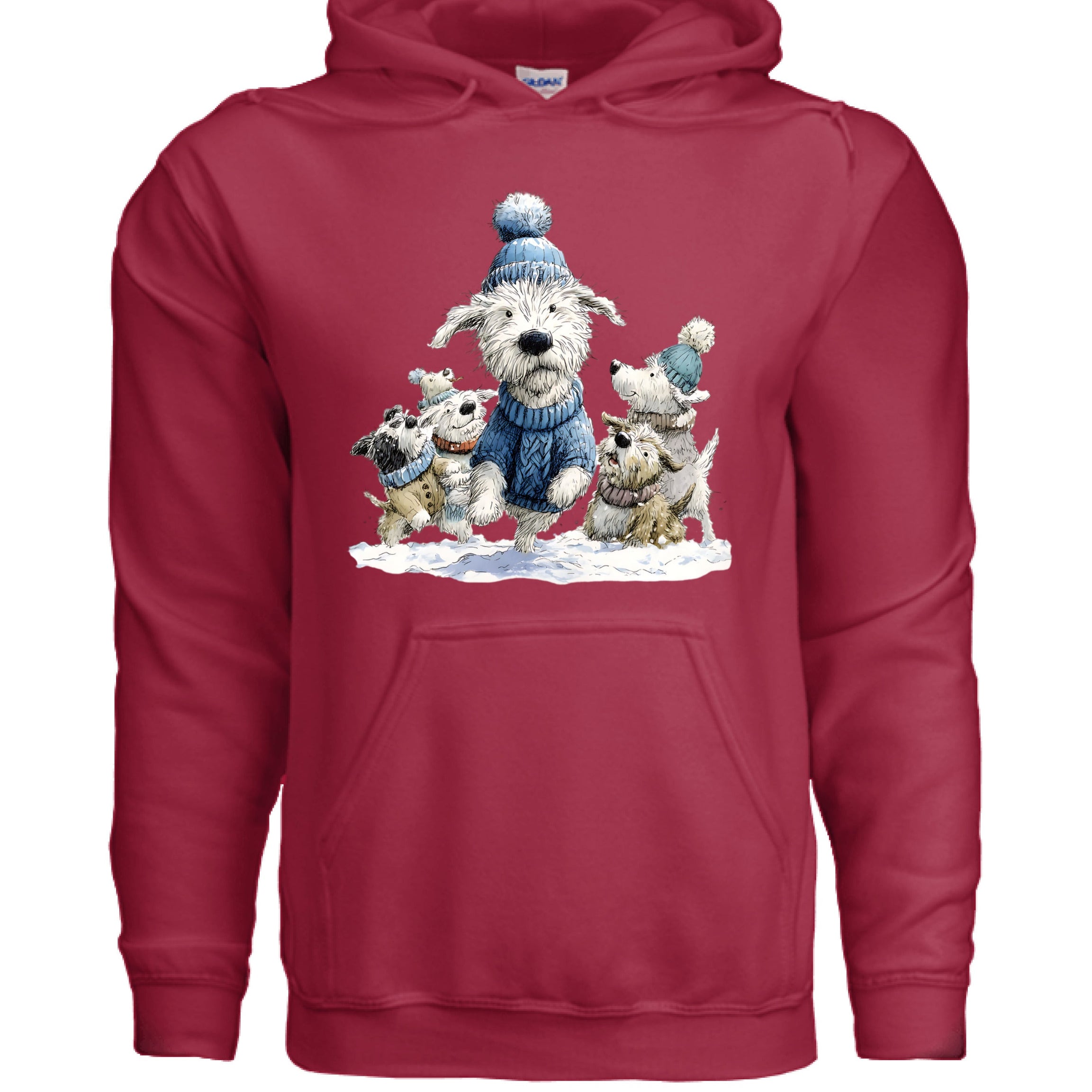 Snow Pups Hoodie - Winter Dog Lover Sweatshirt