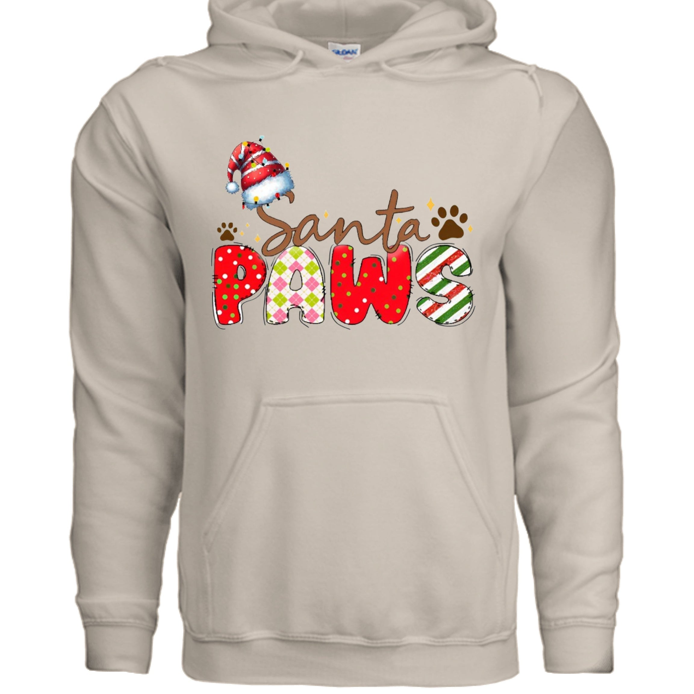Santa Paws Hoodie - Festive Pet Lover Sweatshirt