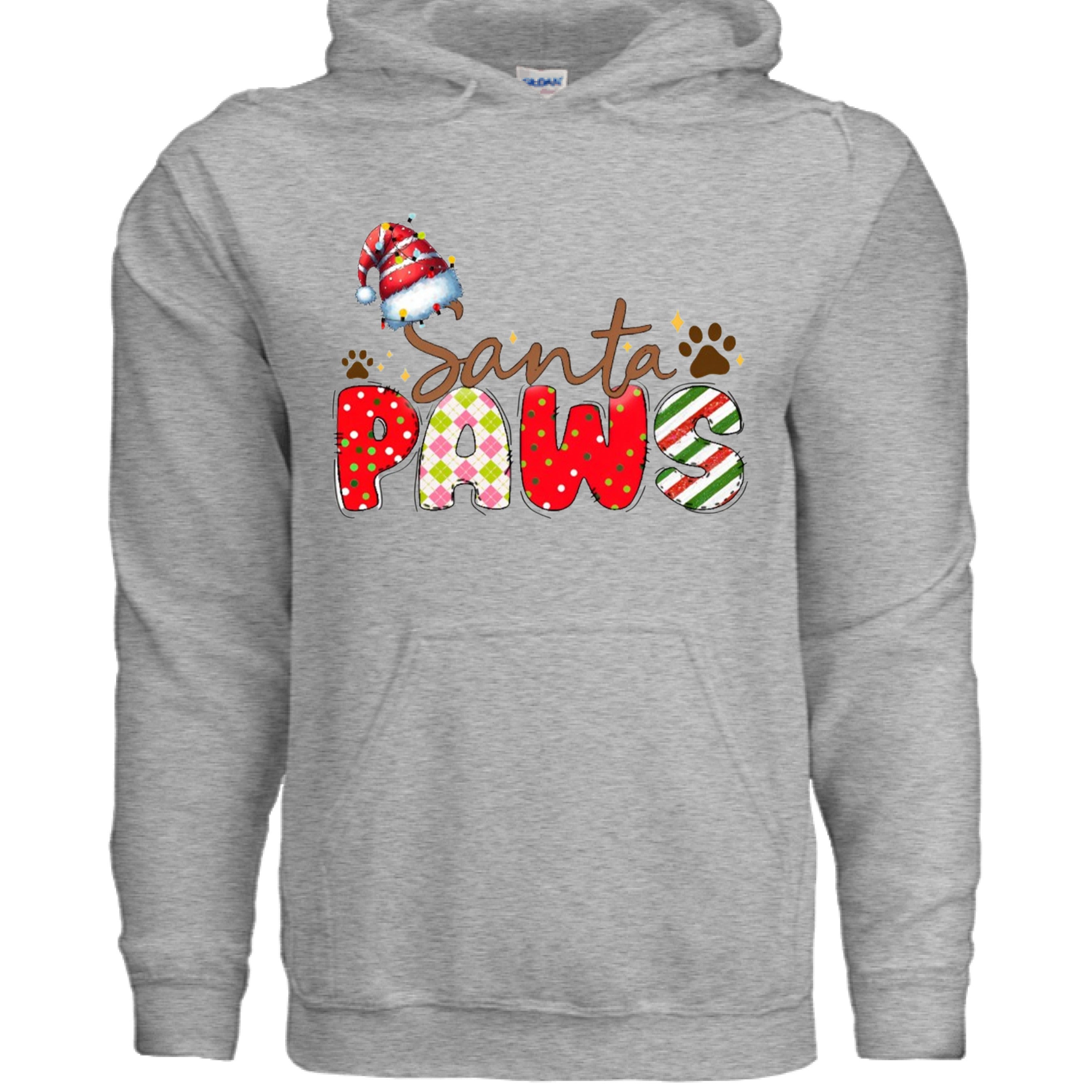 Santa Paws Hoodie - Festive Pet Lover Sweatshirt