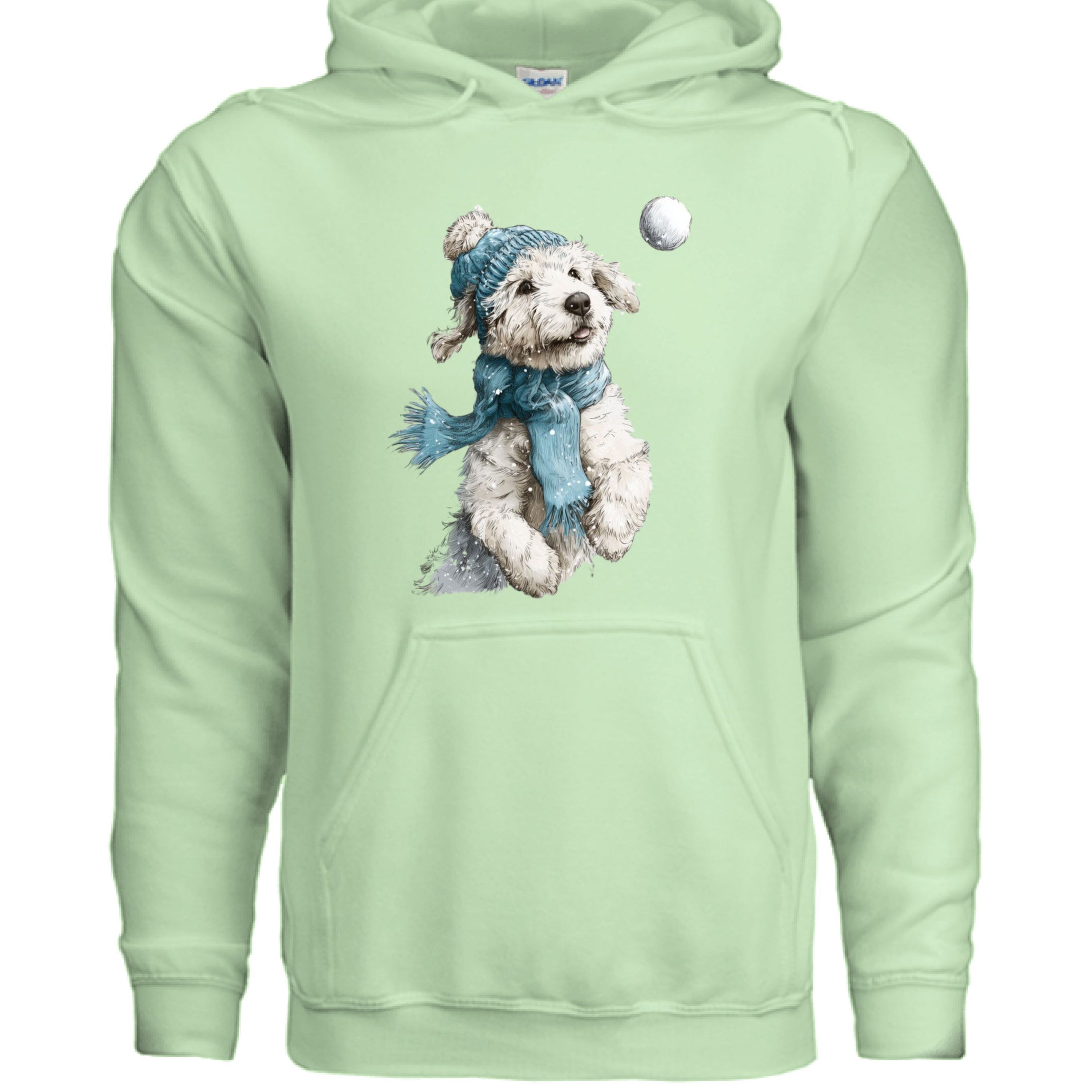 Snowball Fetch Hoodie - Whimsical Dog Lover Sweatshirt