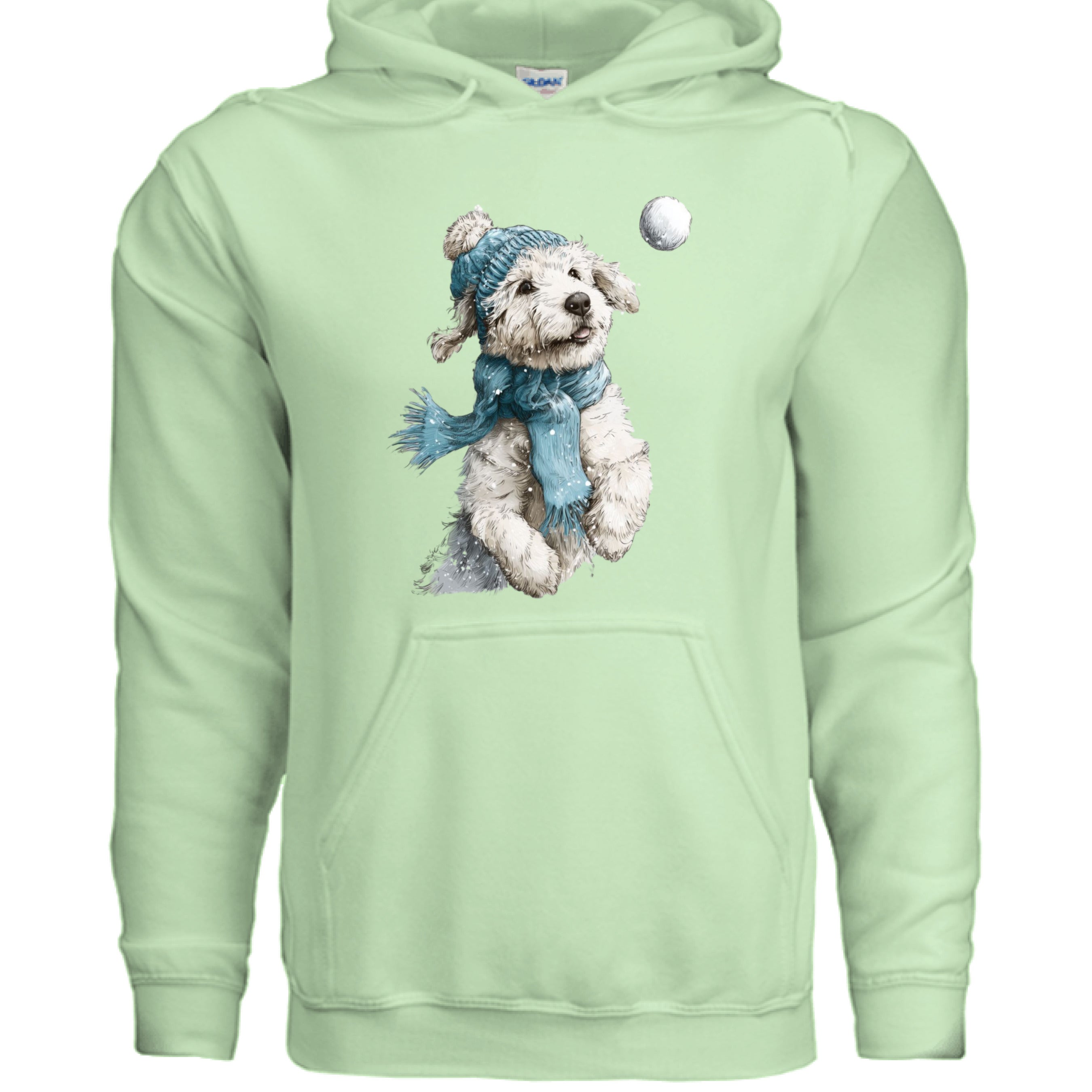 Snowball Fetch Hoodie - Whimsical Dog Lover Sweatshirt