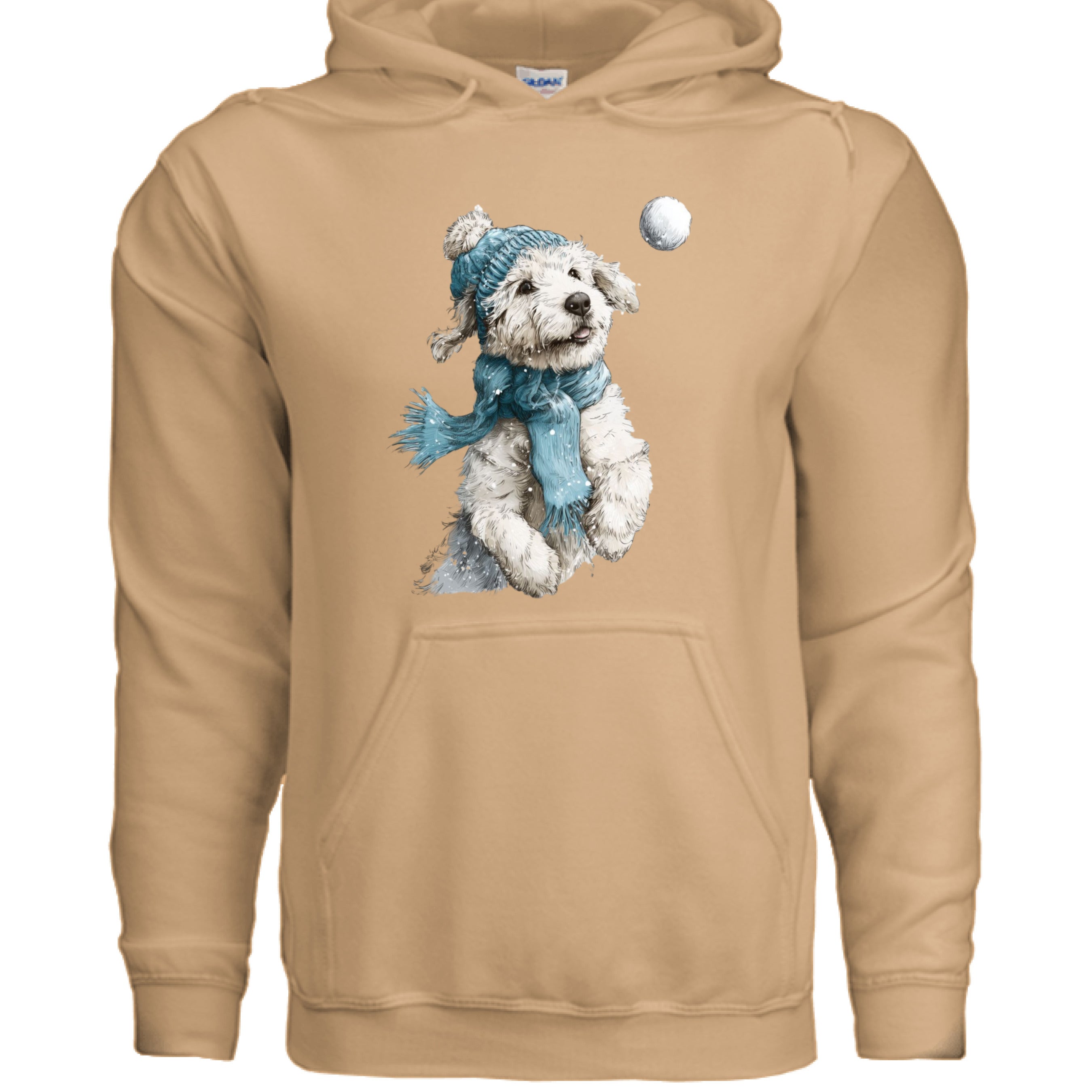 Snowball Fetch Hoodie - Whimsical Dog Lover Sweatshirt