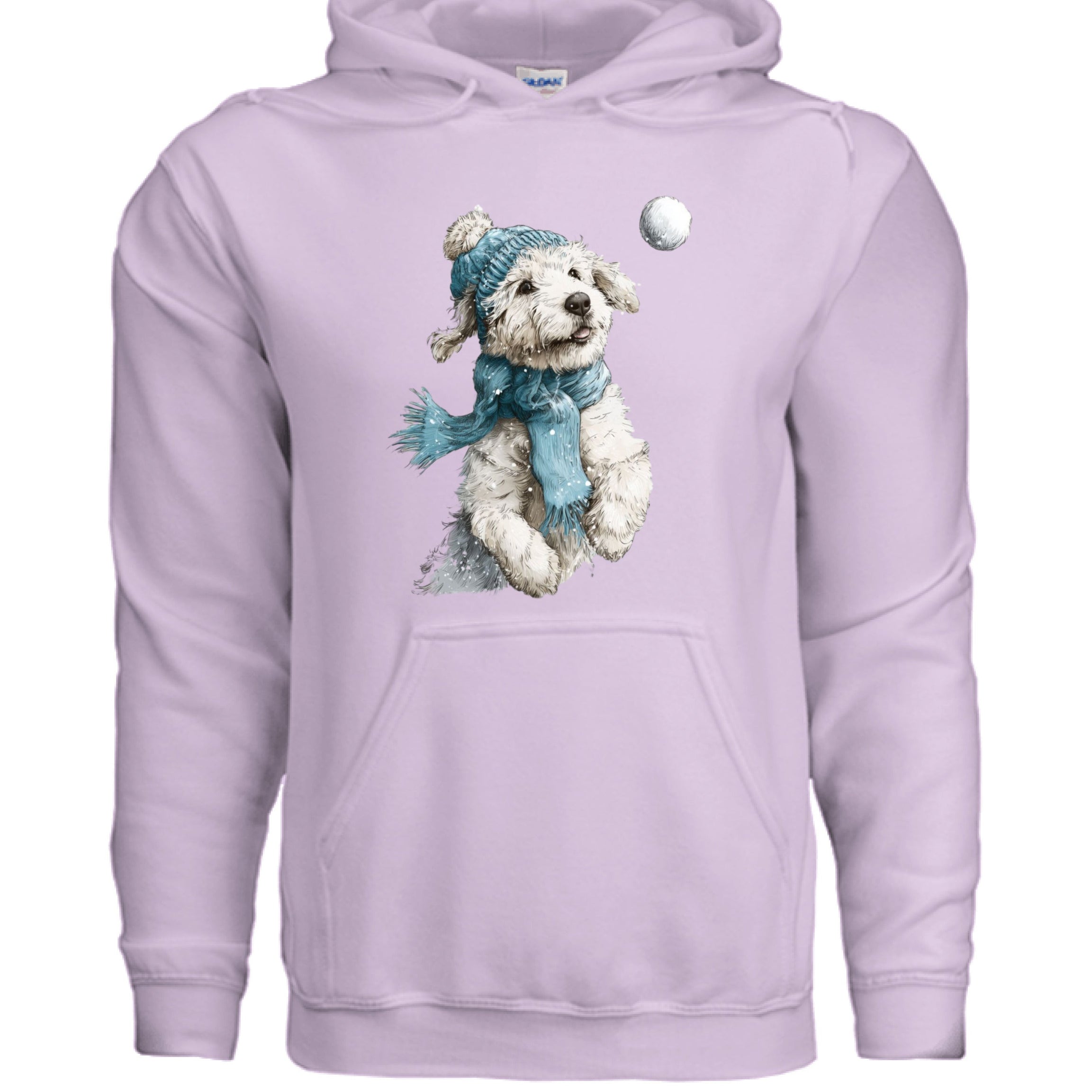 Snowball Fetch Hoodie - Whimsical Dog Lover Sweatshirt