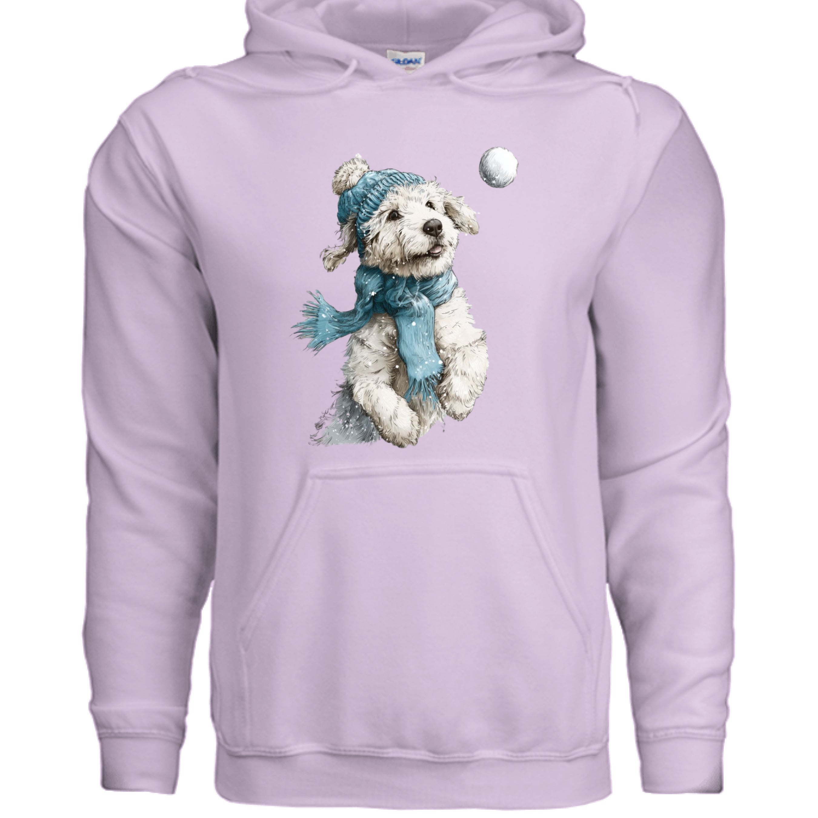 Snowball Fetch Hoodie - Whimsical Dog Lover Sweatshirt