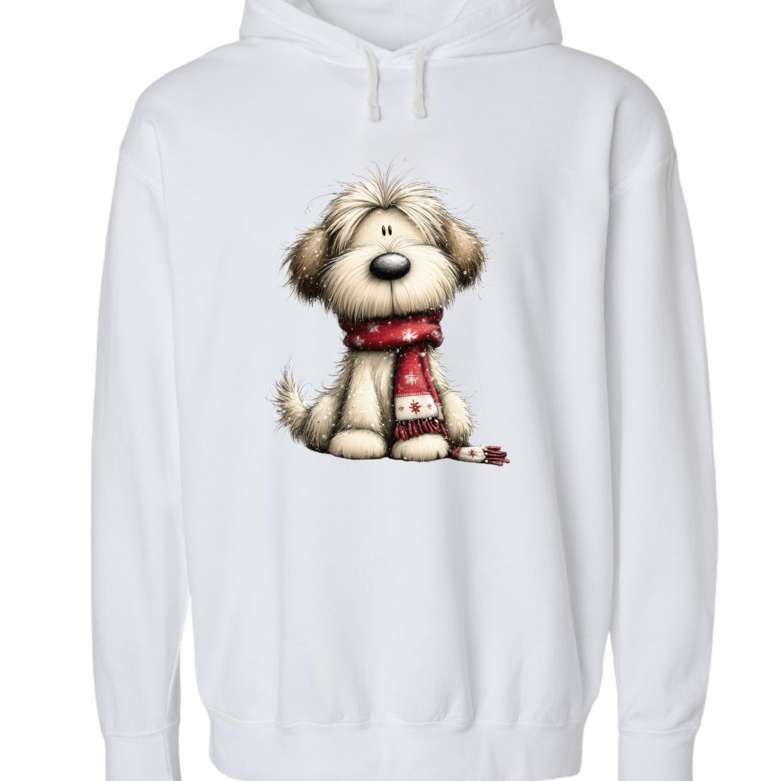 Whimsy Dog Scarf - Comfort Colors Cozy Sweatshirt