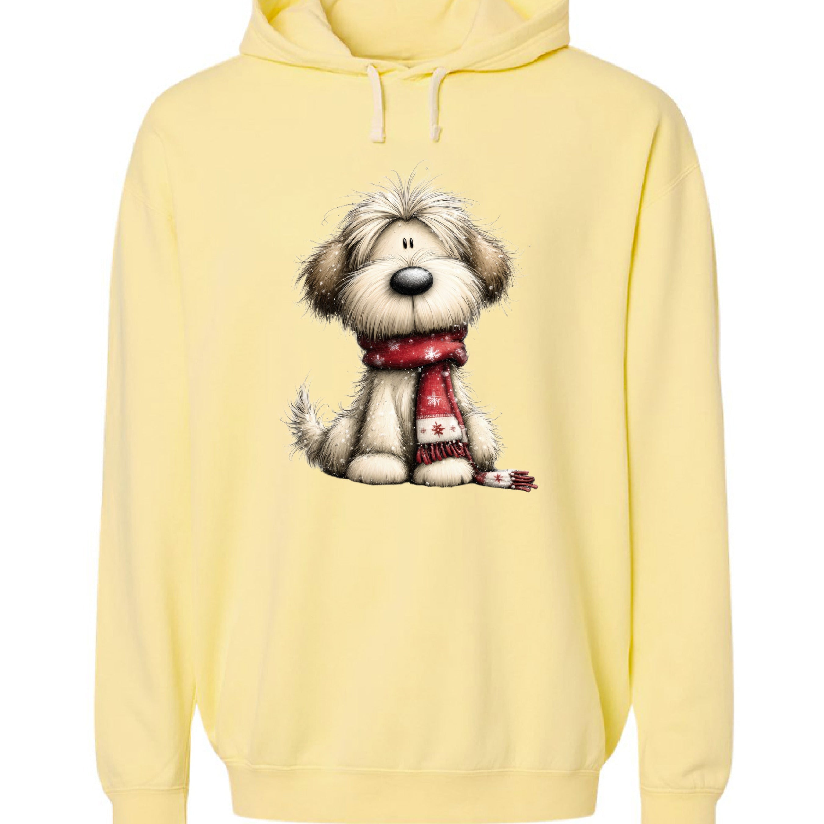 Whimsy Dog Scarf - Comfort Colors Cozy Sweatshirt