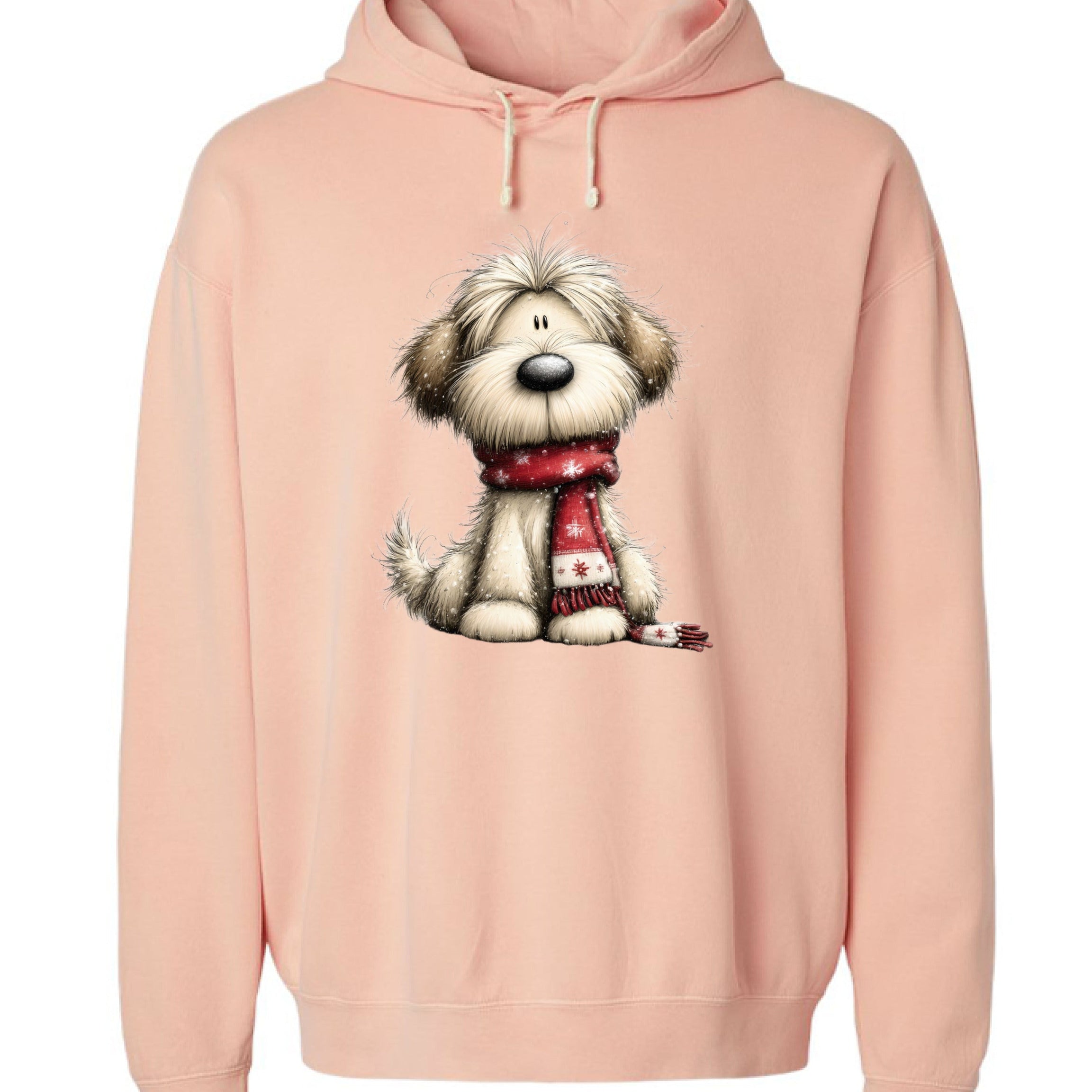 Whimsy Dog Scarf - Comfort Colors Cozy Sweatshirt
