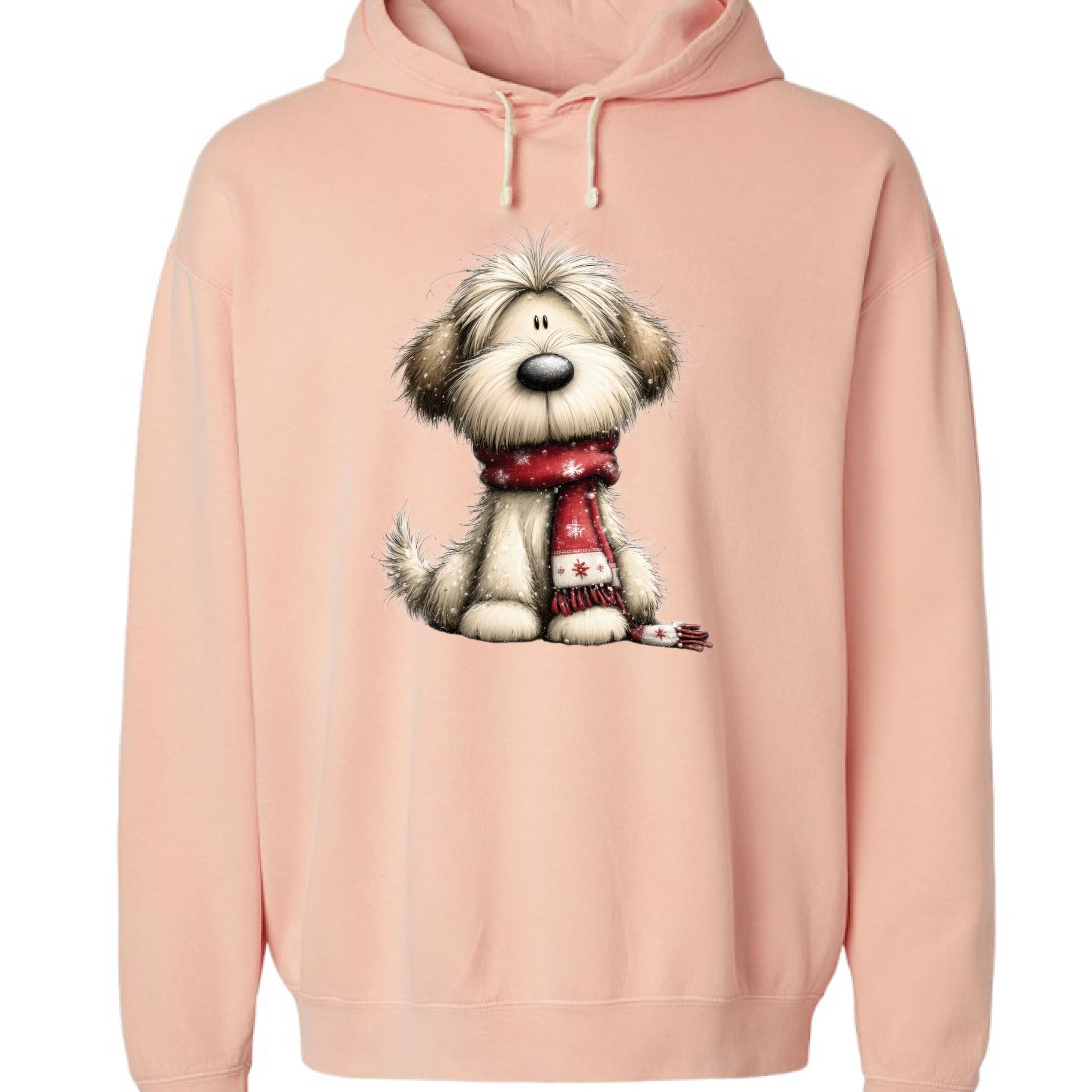 Whimsy Dog Scarf - Comfort Colors Cozy Sweatshirt
