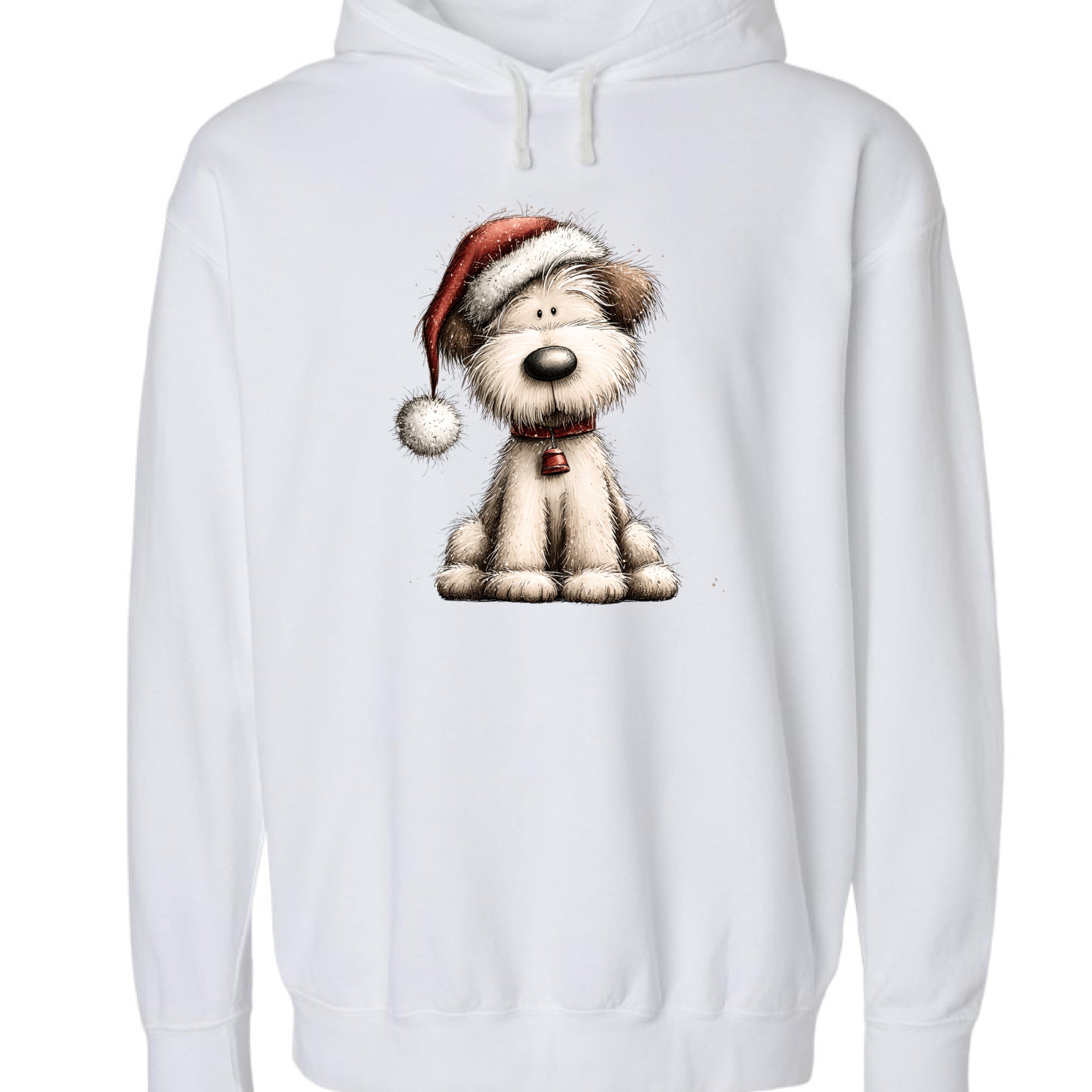 Whimsy Santa Hat - Comfort Colors Holiday Sweatshirt