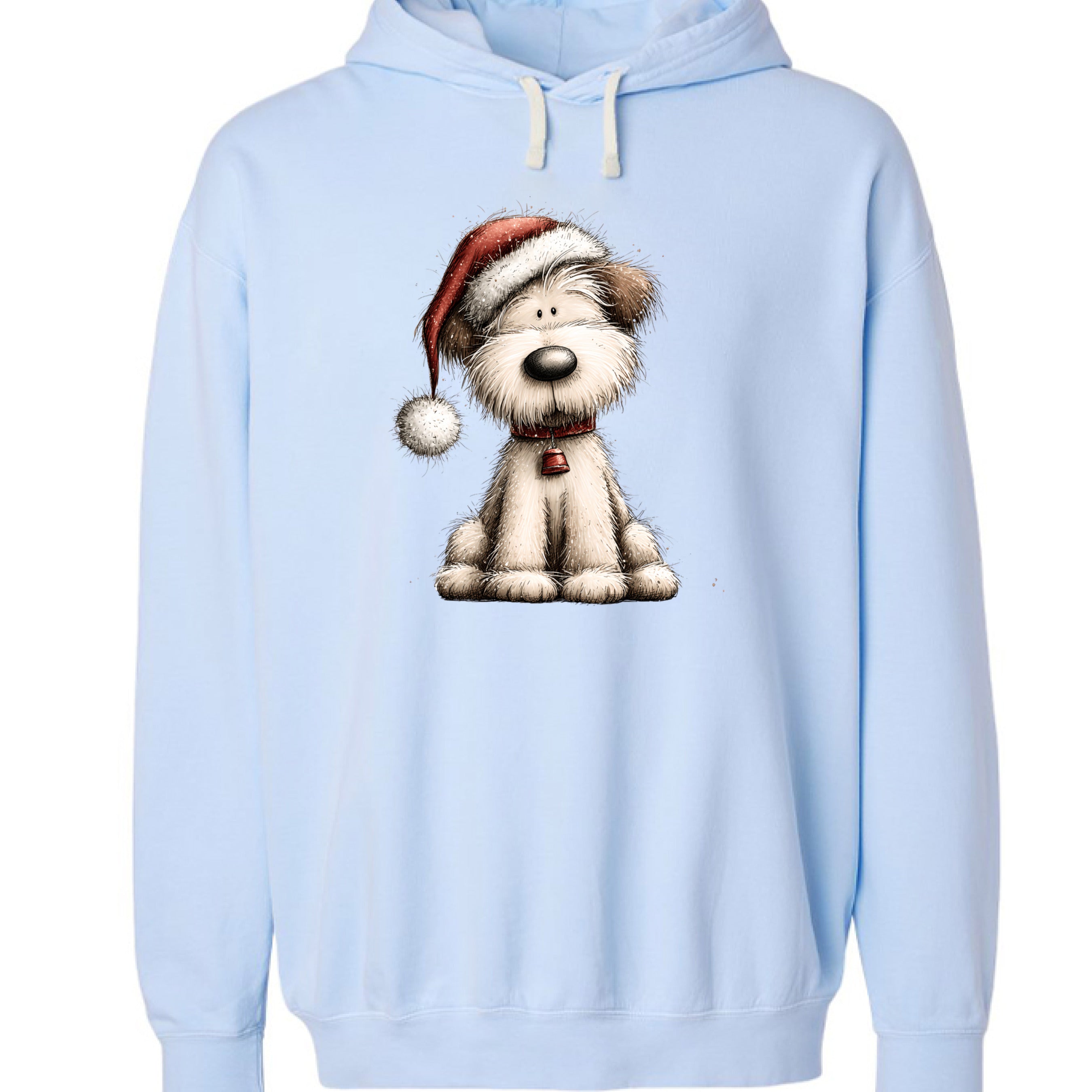 Whimsy Santa Hat - Comfort Colors Holiday Sweatshirt