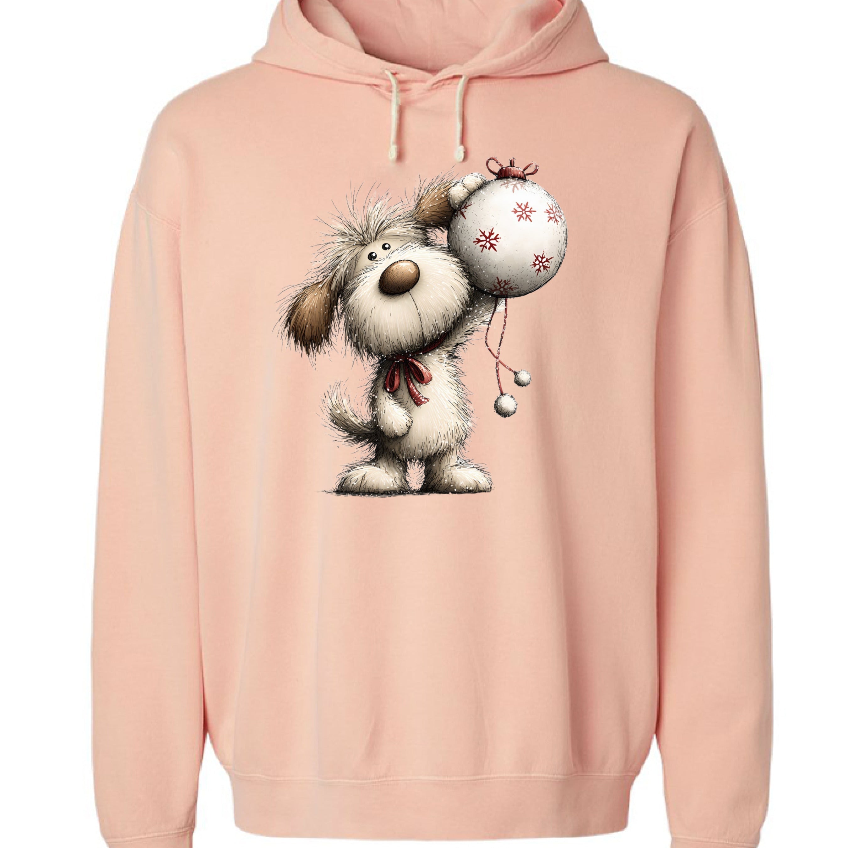 Whimsy Dog Ornament - Comfort Colors Holiday Sweatshirt
