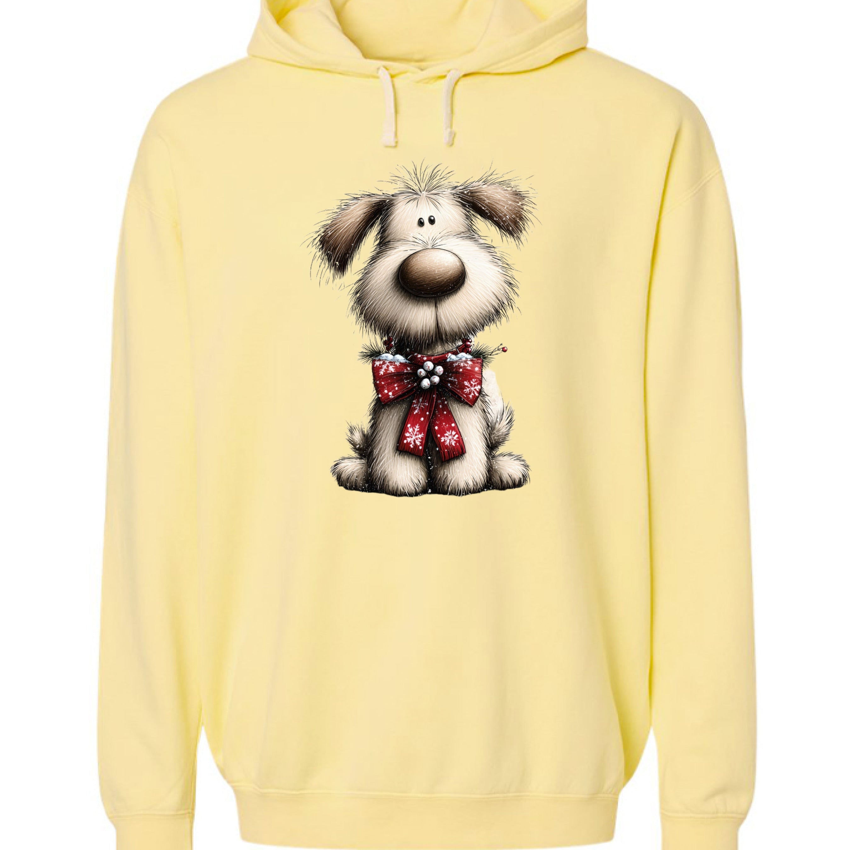 Comfort Colors Whimsy Ribbon Pup Hoodie