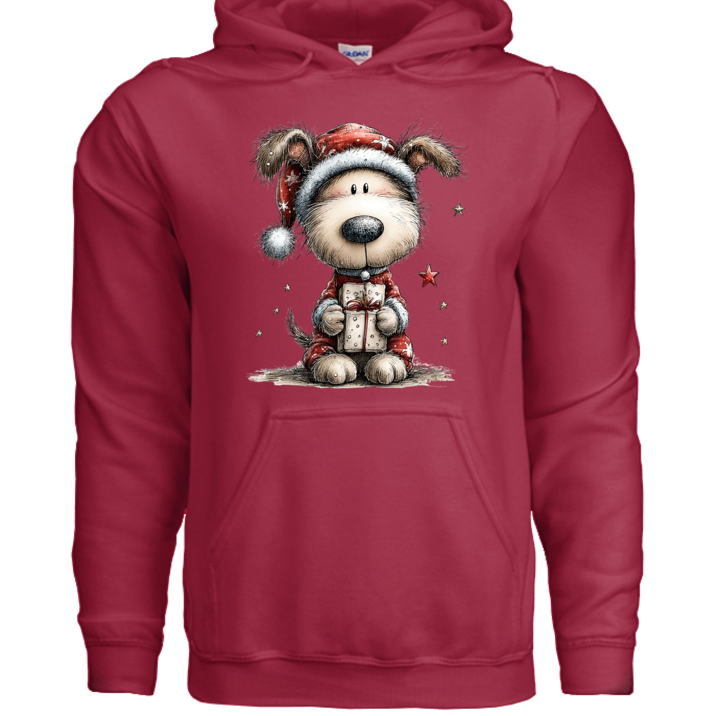 Whimsy Pup Christmas - Dog Lover Holiday Hoodie Gift