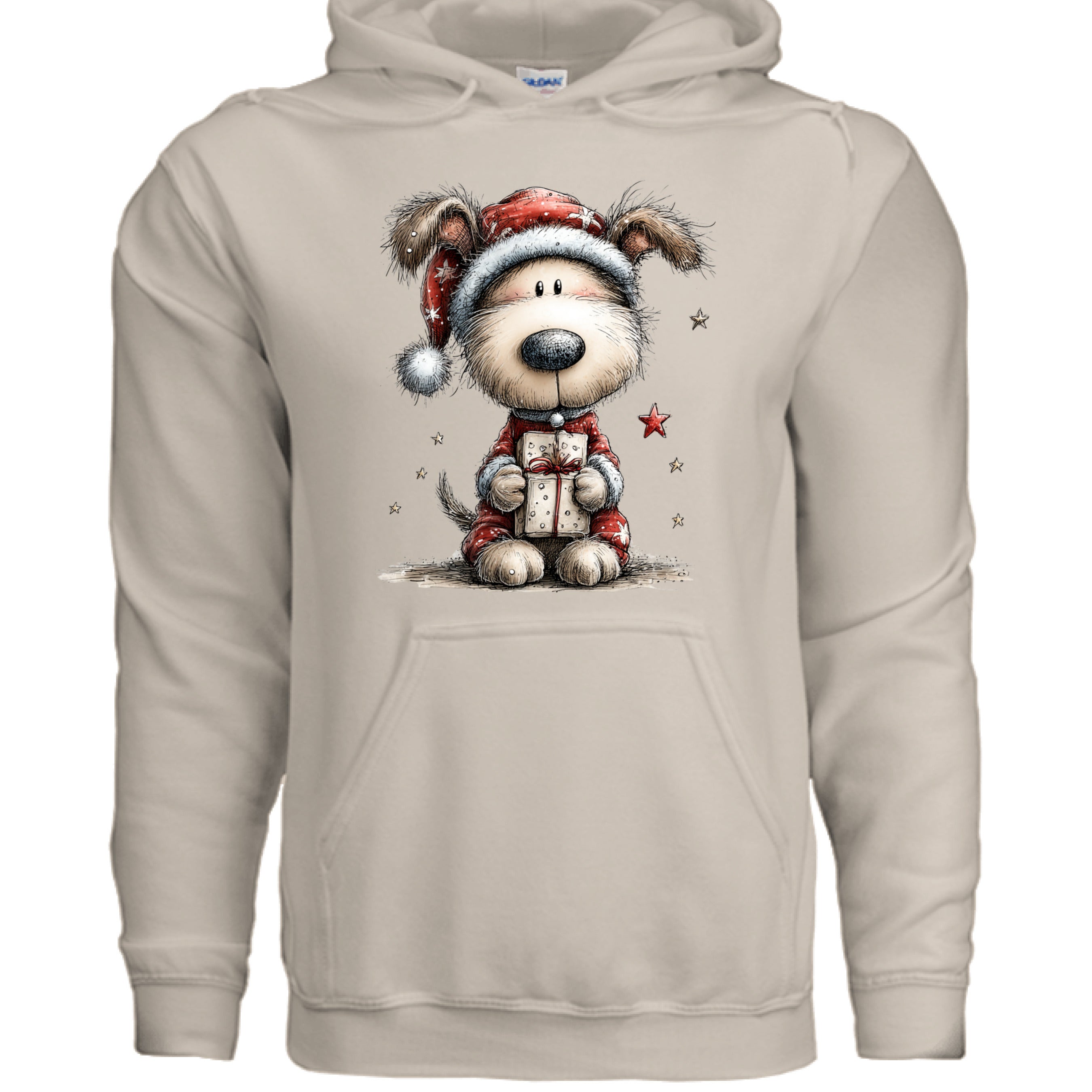 Whimsy Pup Christmas - Dog Lover Holiday Hoodie Gift