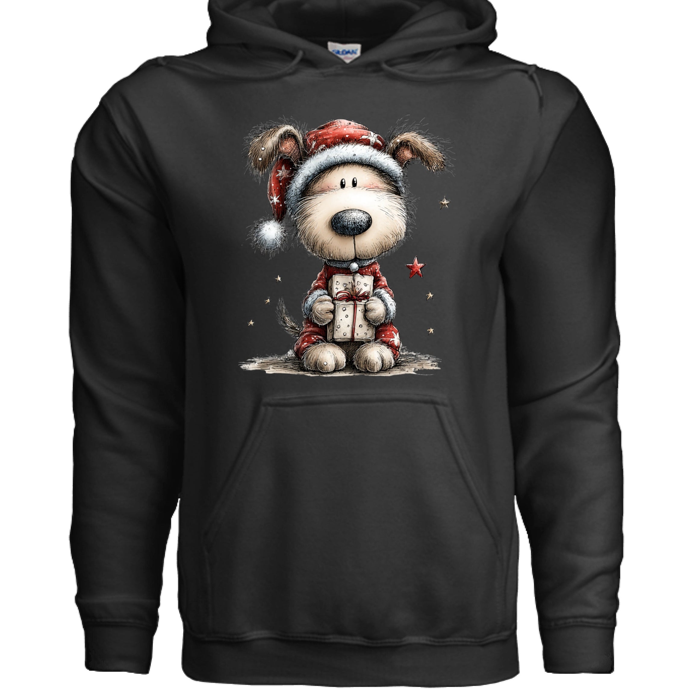 Whimsy Pup Christmas - Dog Lover Holiday Hoodie Gift