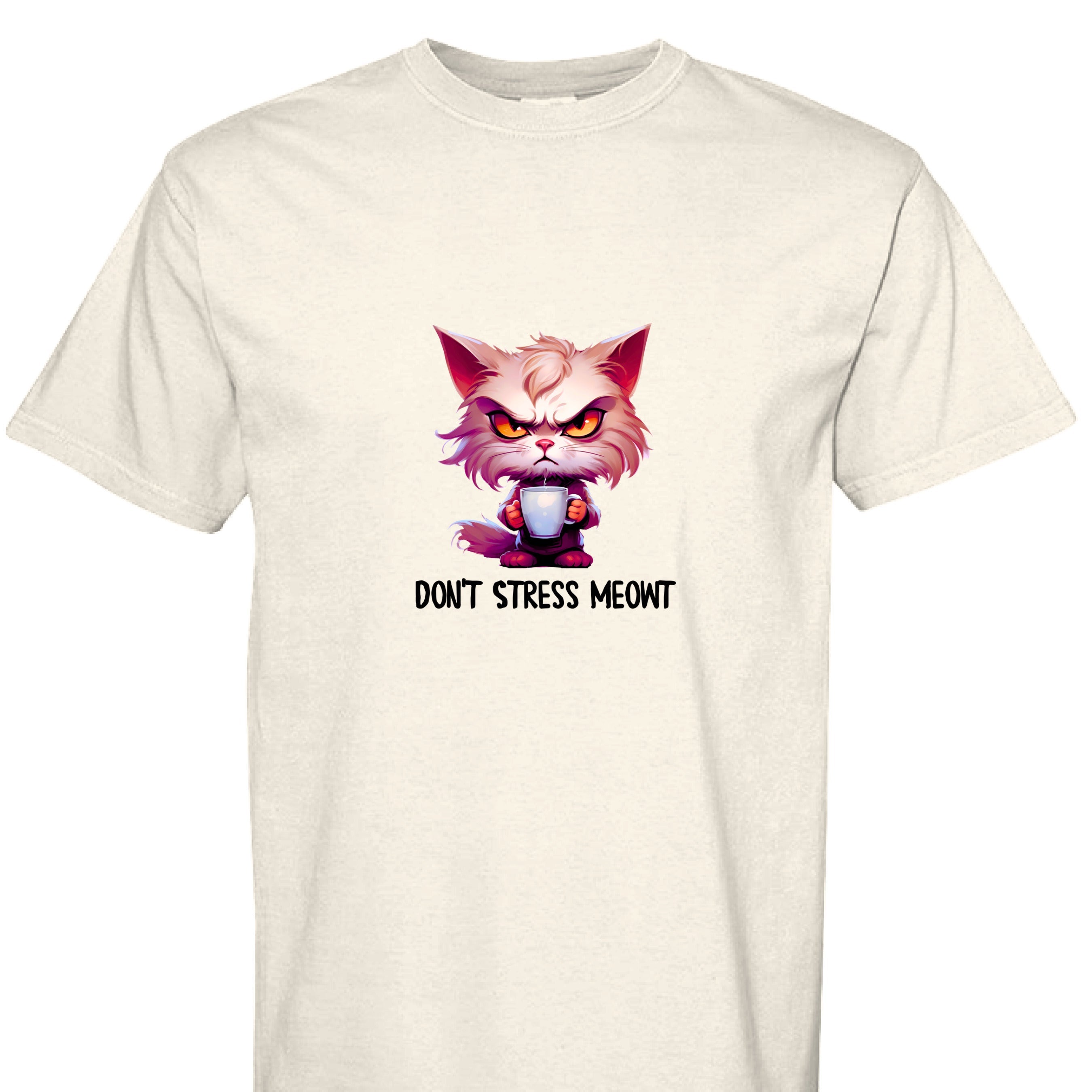 Cat T-Shirt - Stress Meowt Comfort Colors Tee