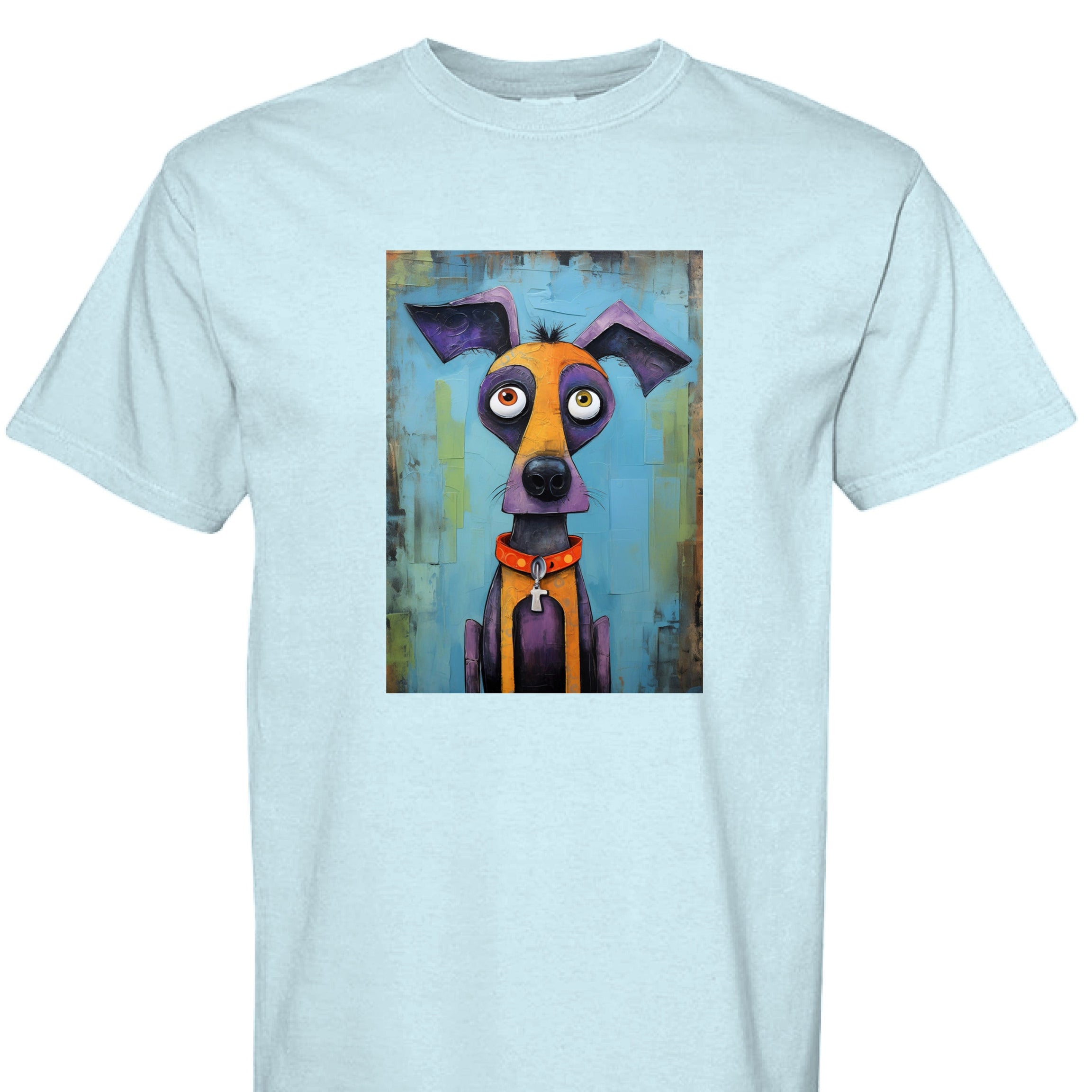 Dog T-Shirt - Quirky Dog Art Graphic Tee Comfort Colors