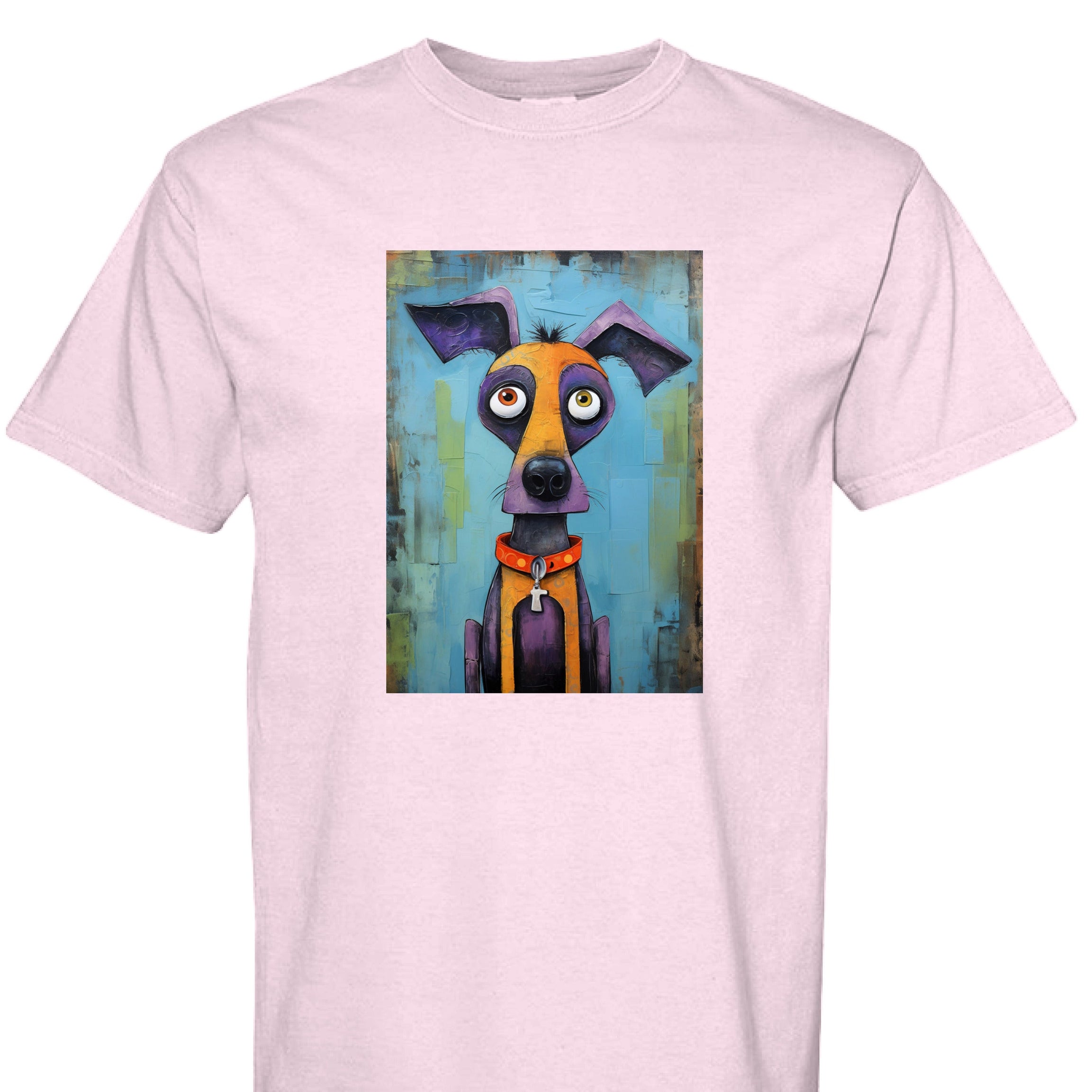 Dog T-Shirt - Quirky Dog Art Graphic Tee Comfort Colors