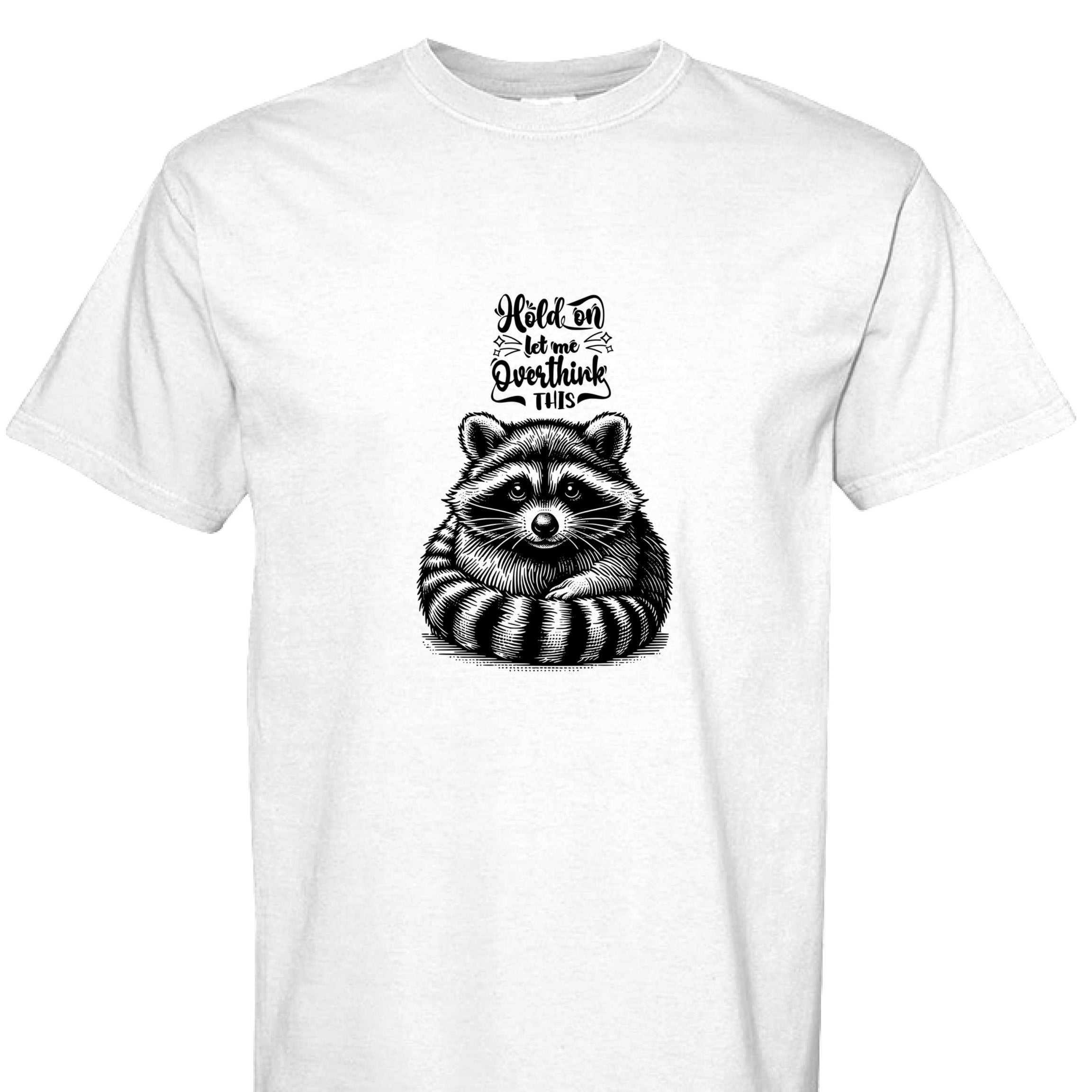 Funny T-Shirt - Overthinking Racoon Comfort Colors Tee