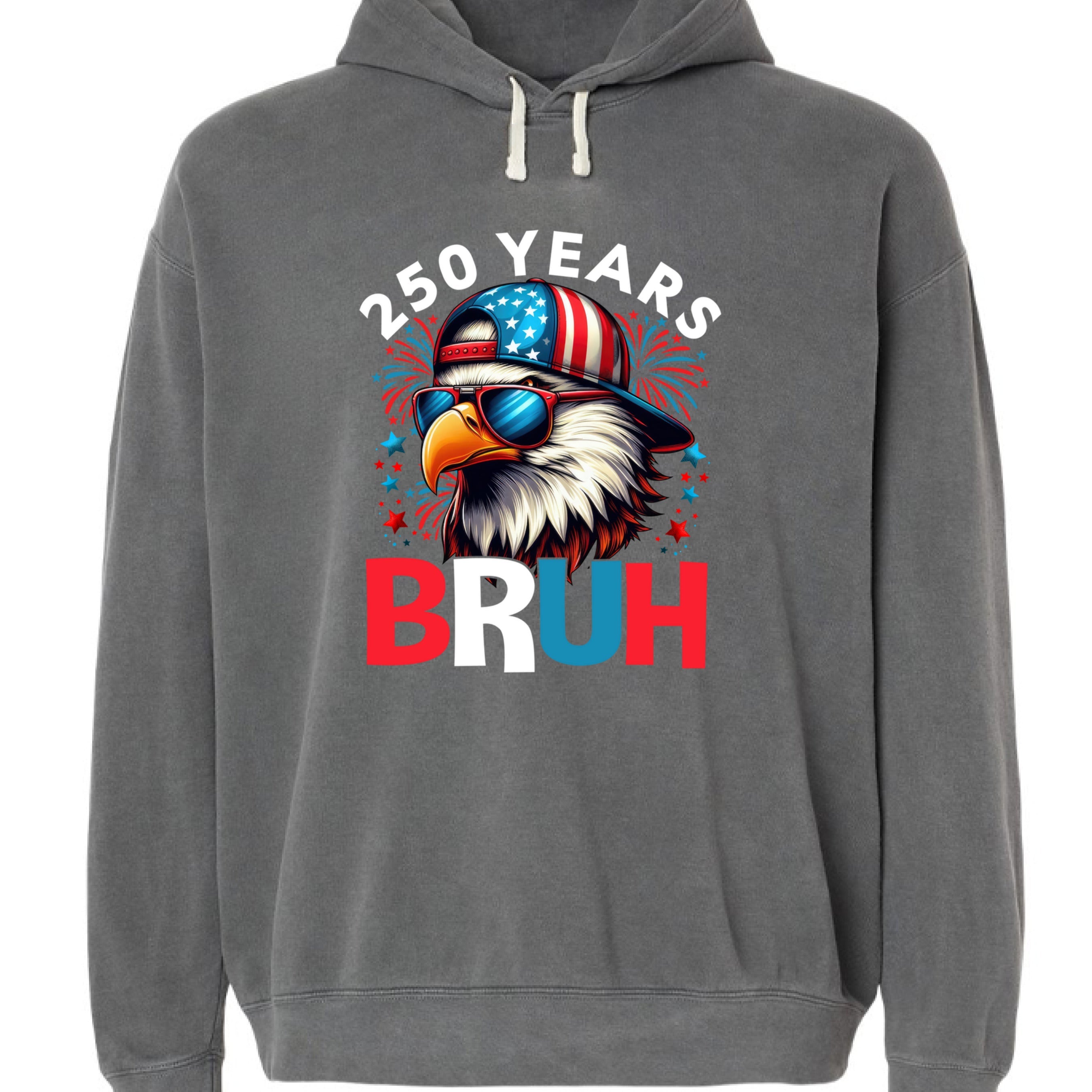 Comfort Colors Hoodie - Cool Eagle 250 Years BRUH
