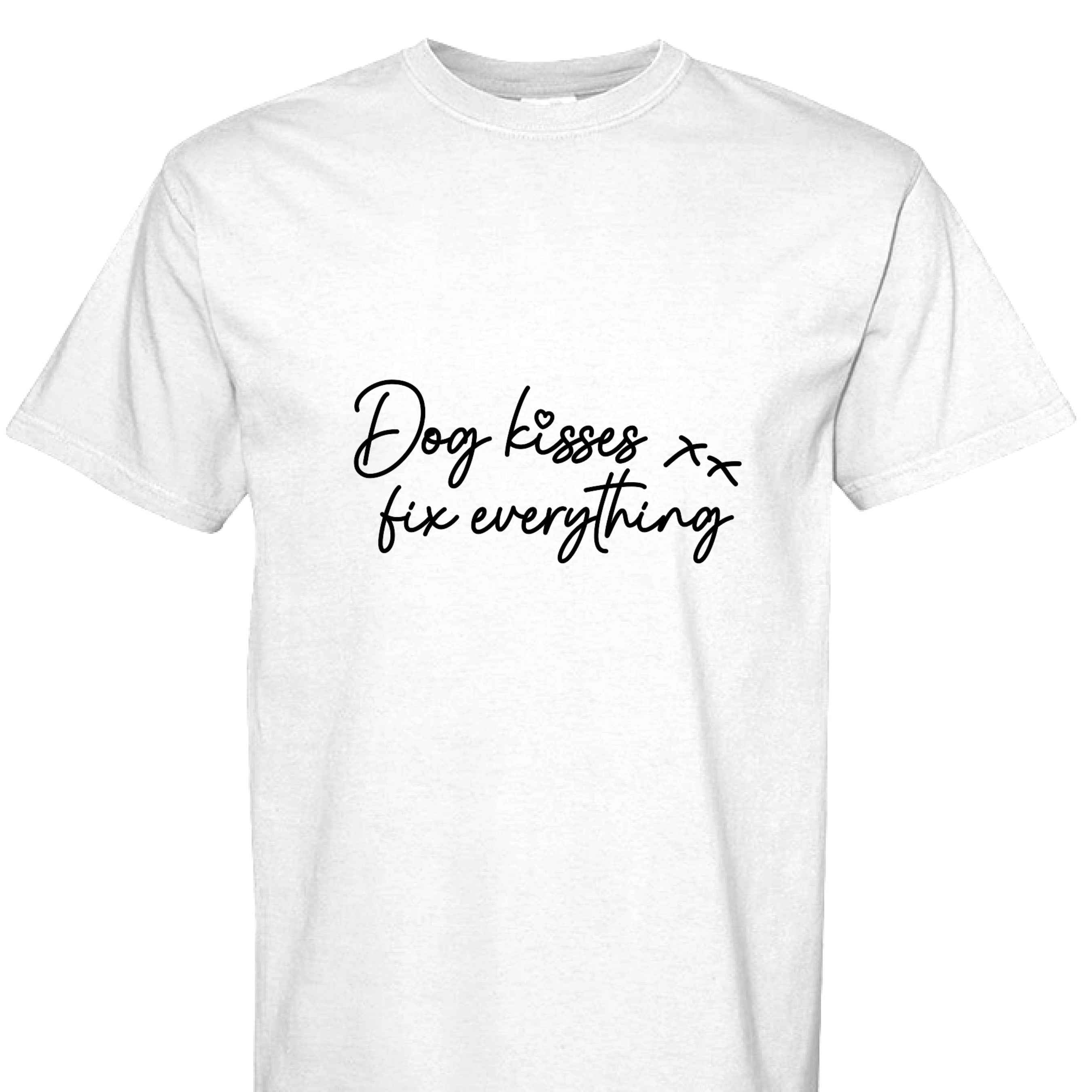 Comfort Colors T-Shirt - Dog Kisses Fix Everything