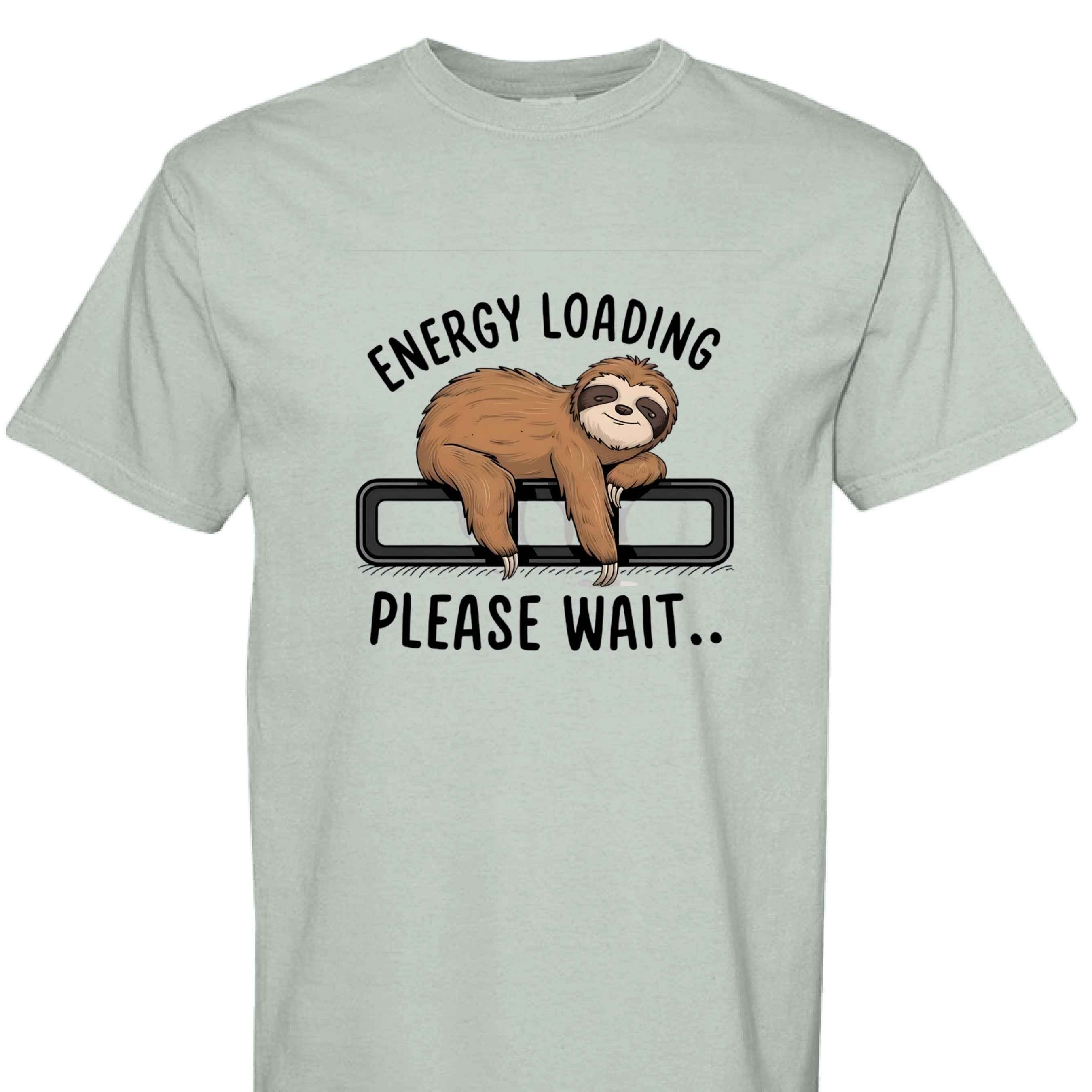 Comfort Colors T-Shirt - Energy Loading Sloth Tee