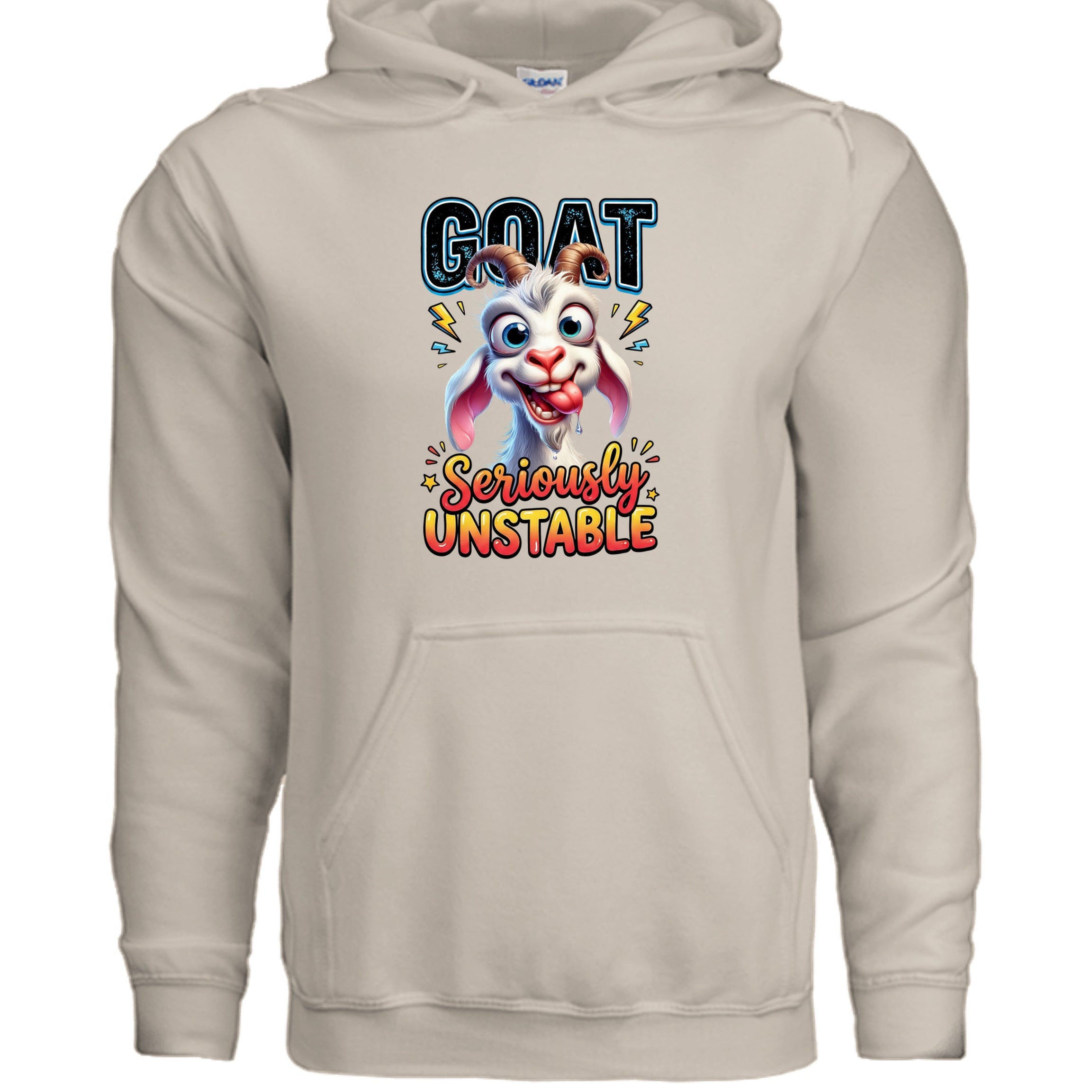 Seriously Unstable Goat Hoodie - Funny Animal Lover Gift