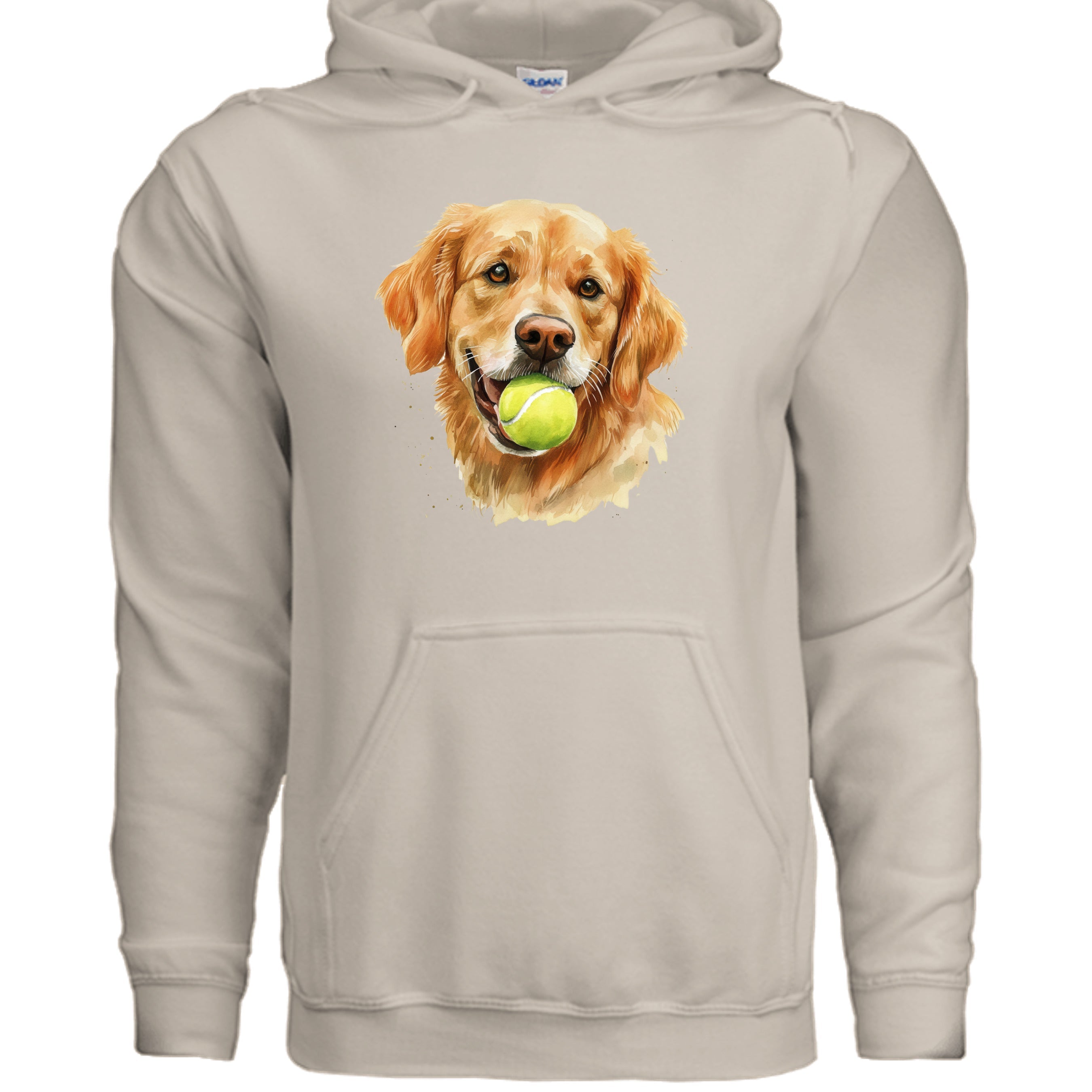 Golden Retriever Hoodie Tennis Ball - Dog Lover Sweatshirt