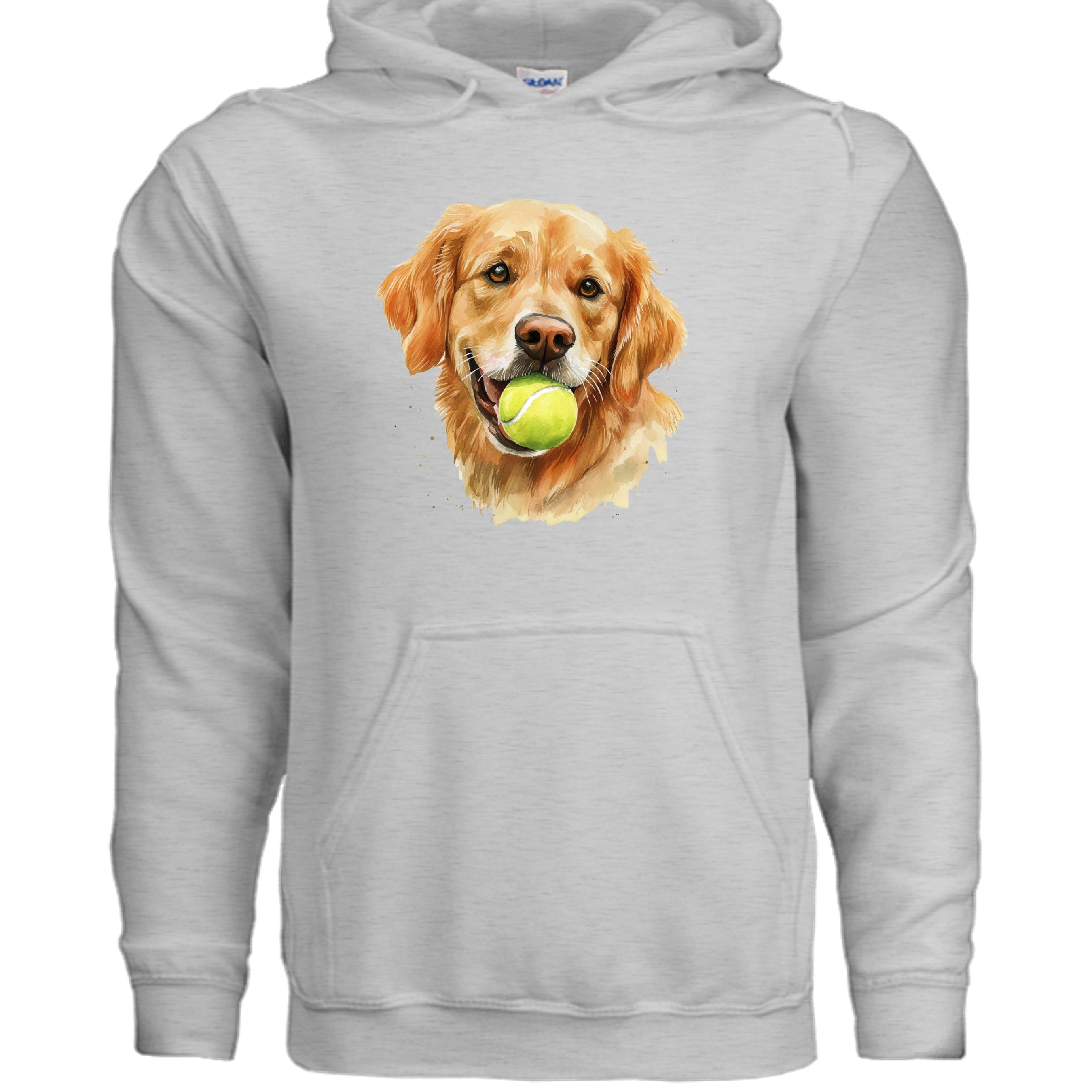 Golden Retriever Hoodie Tennis Ball - Dog Lover Sweatshirt